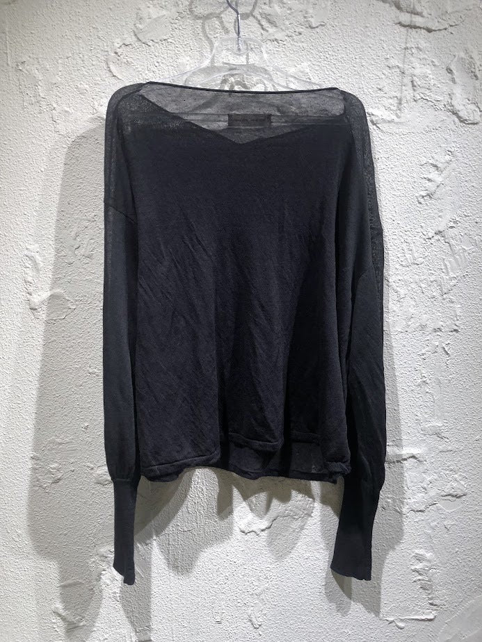 長袖Tシャツ barbell object knit po