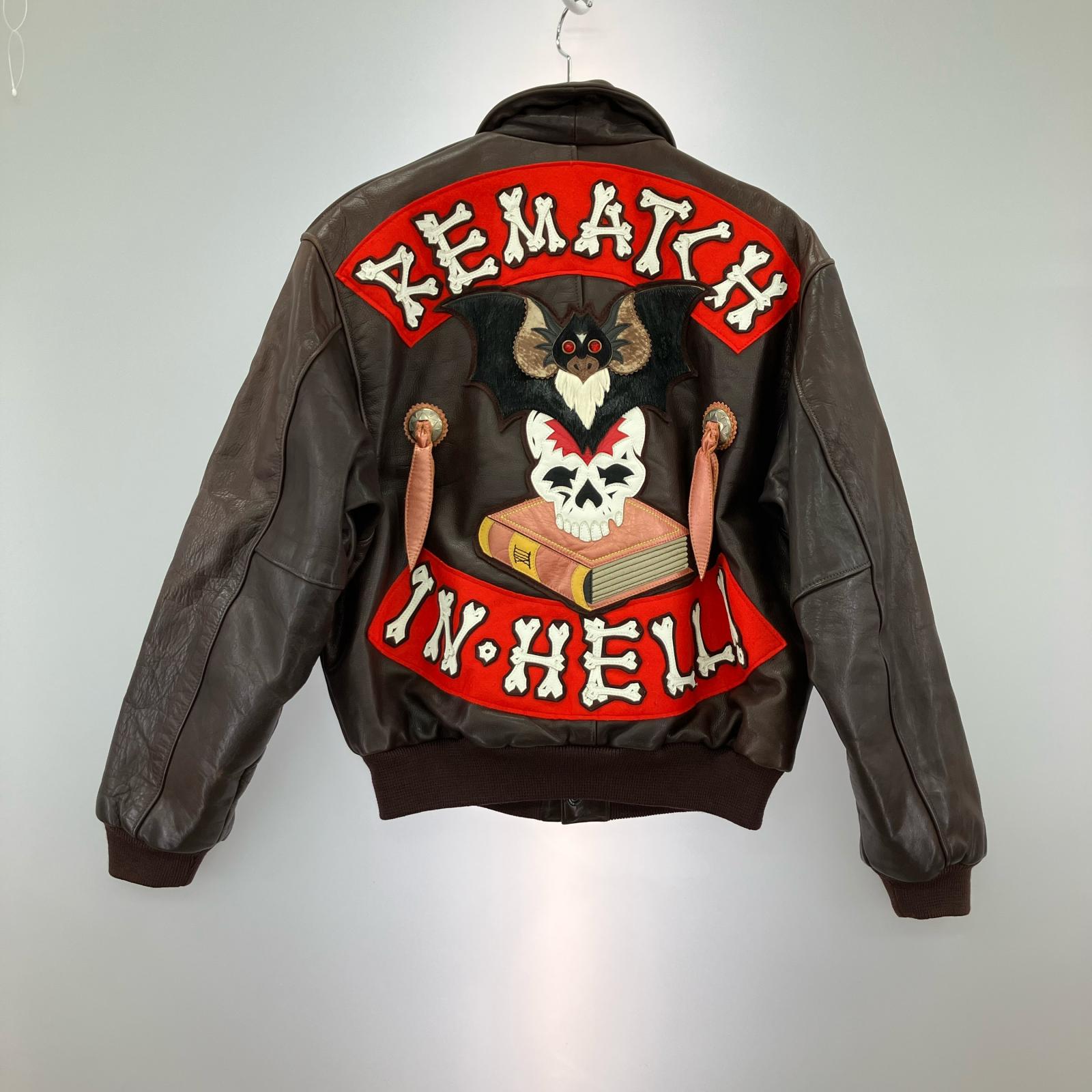 レザージャケット REMATCH IN・HELL A-2Type ブラウン38 38 ブラウン