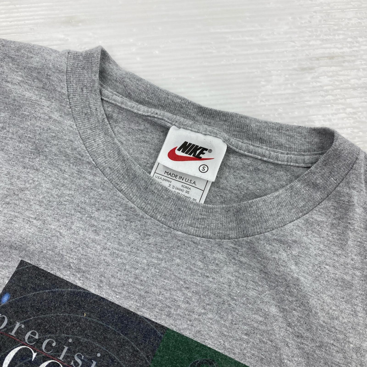 半袖Tシャツ NIKE 90s USA製 タイガーウッズ TEE (S) S グレー