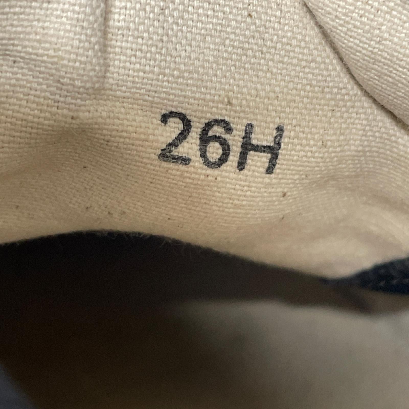 スニーカー 25AW SPIKY CANVAS SNEAKER (26) ブラック