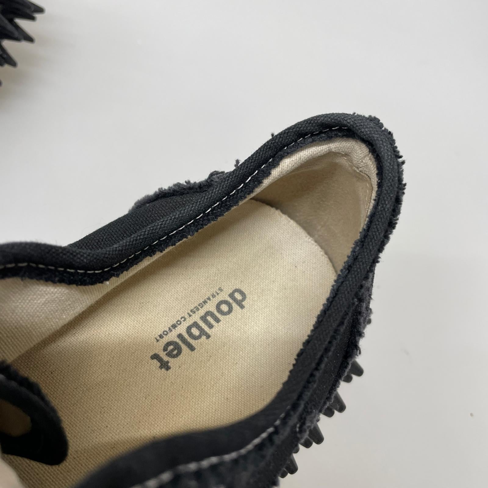 スニーカー 25AW SPIKY CANVAS SNEAKER (26) ブラック