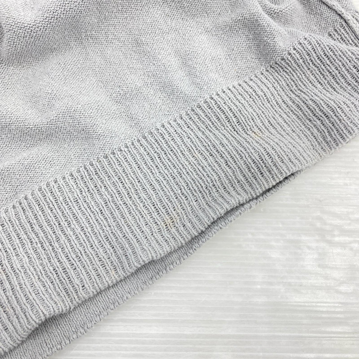 ニット OLD ハーフジップ M M グレー