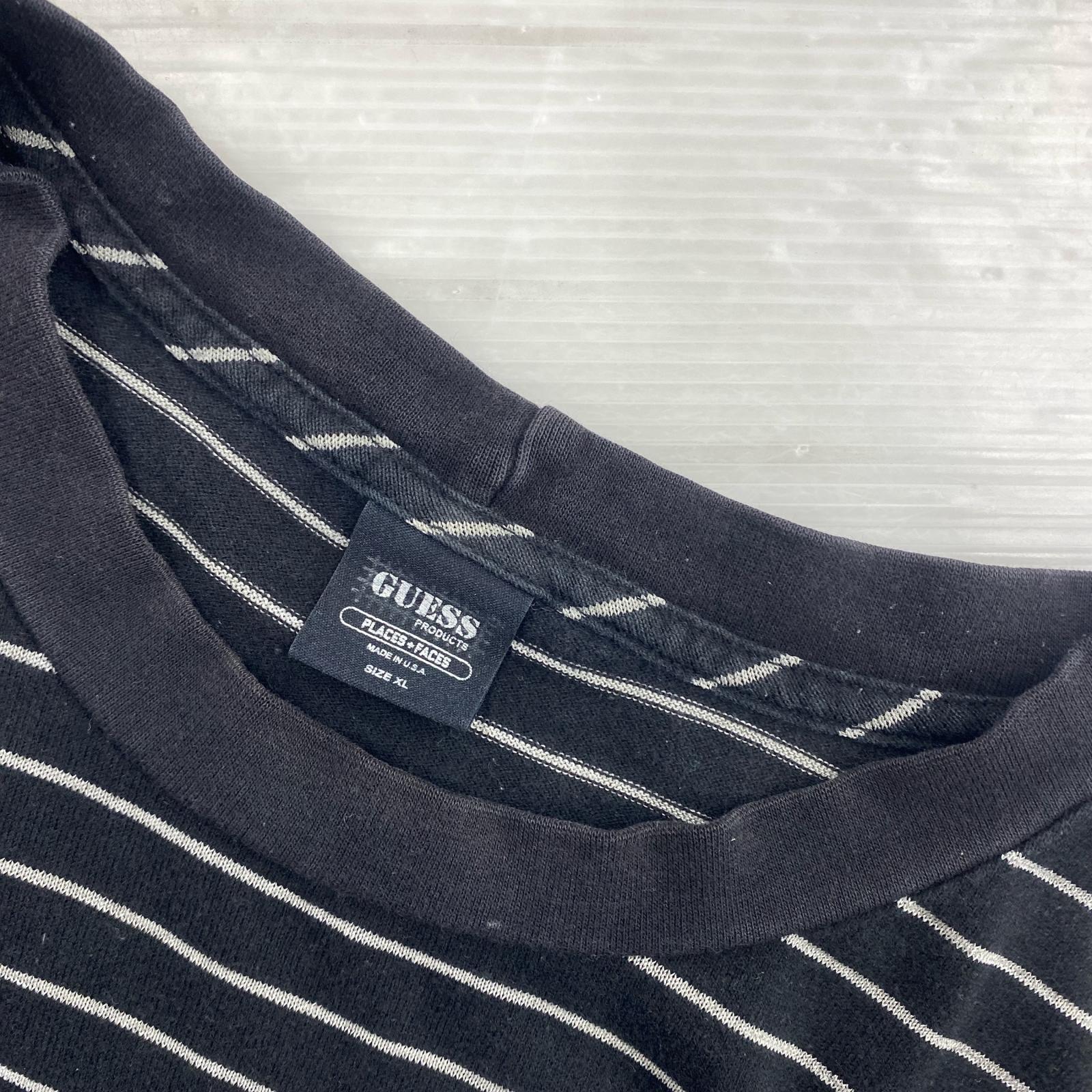 半袖Tシャツ ×Place+Faces USA製 ボーダーt ブラック