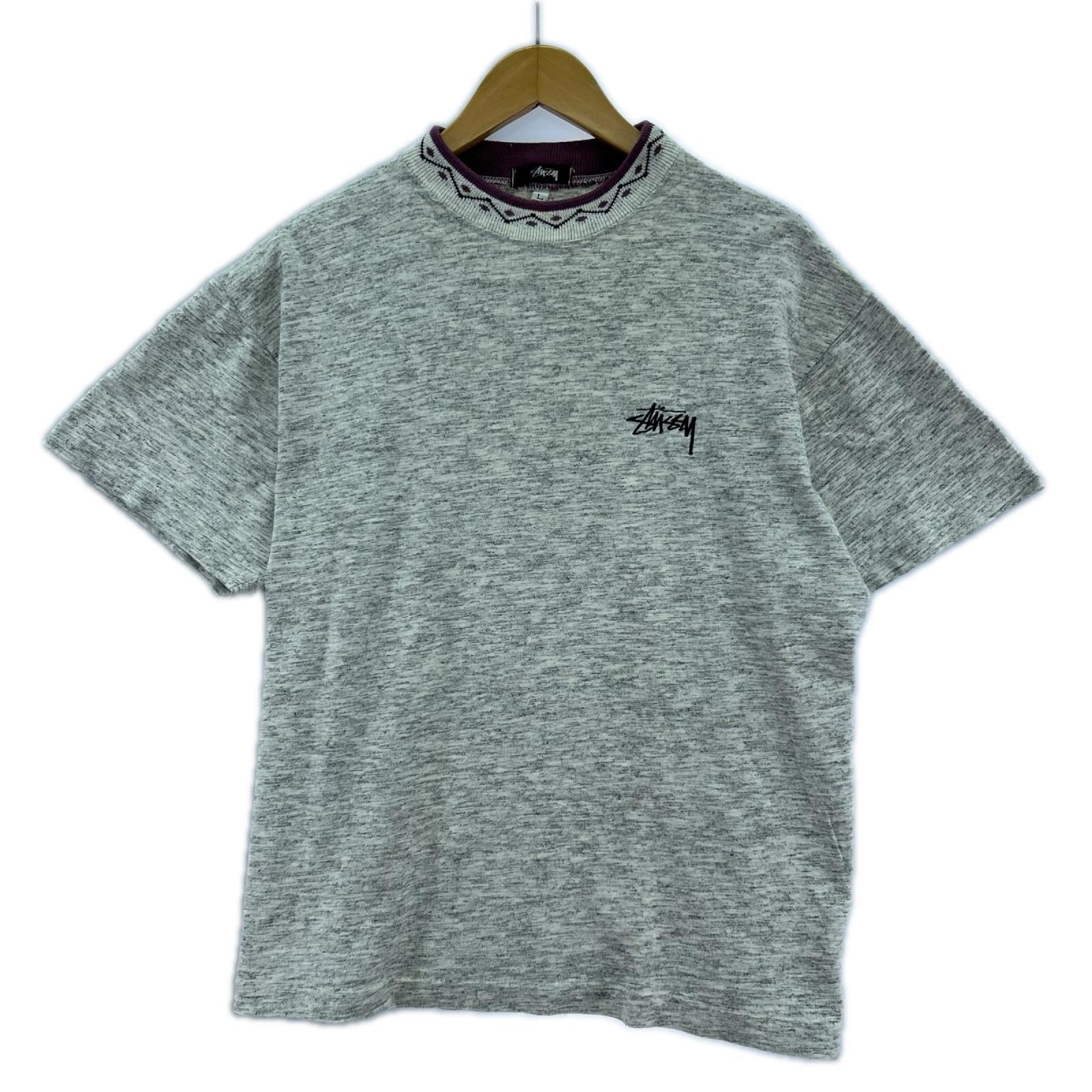 半袖Tシャツ 80s モックネック グレー L グレー