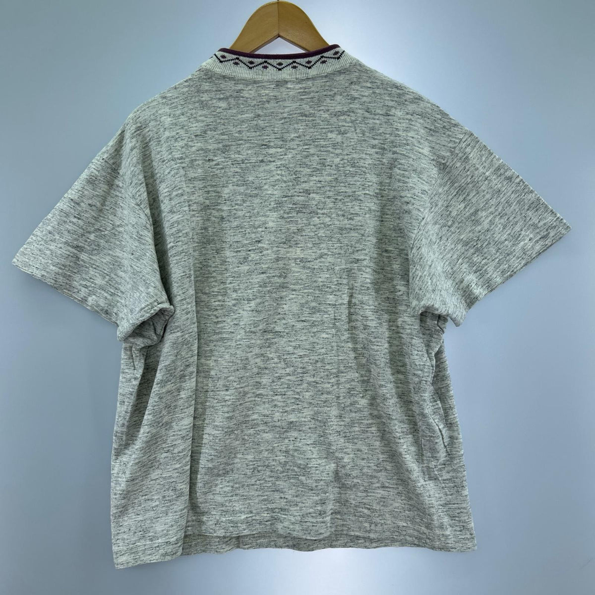 半袖Tシャツ 80s モックネック グレー L グレー