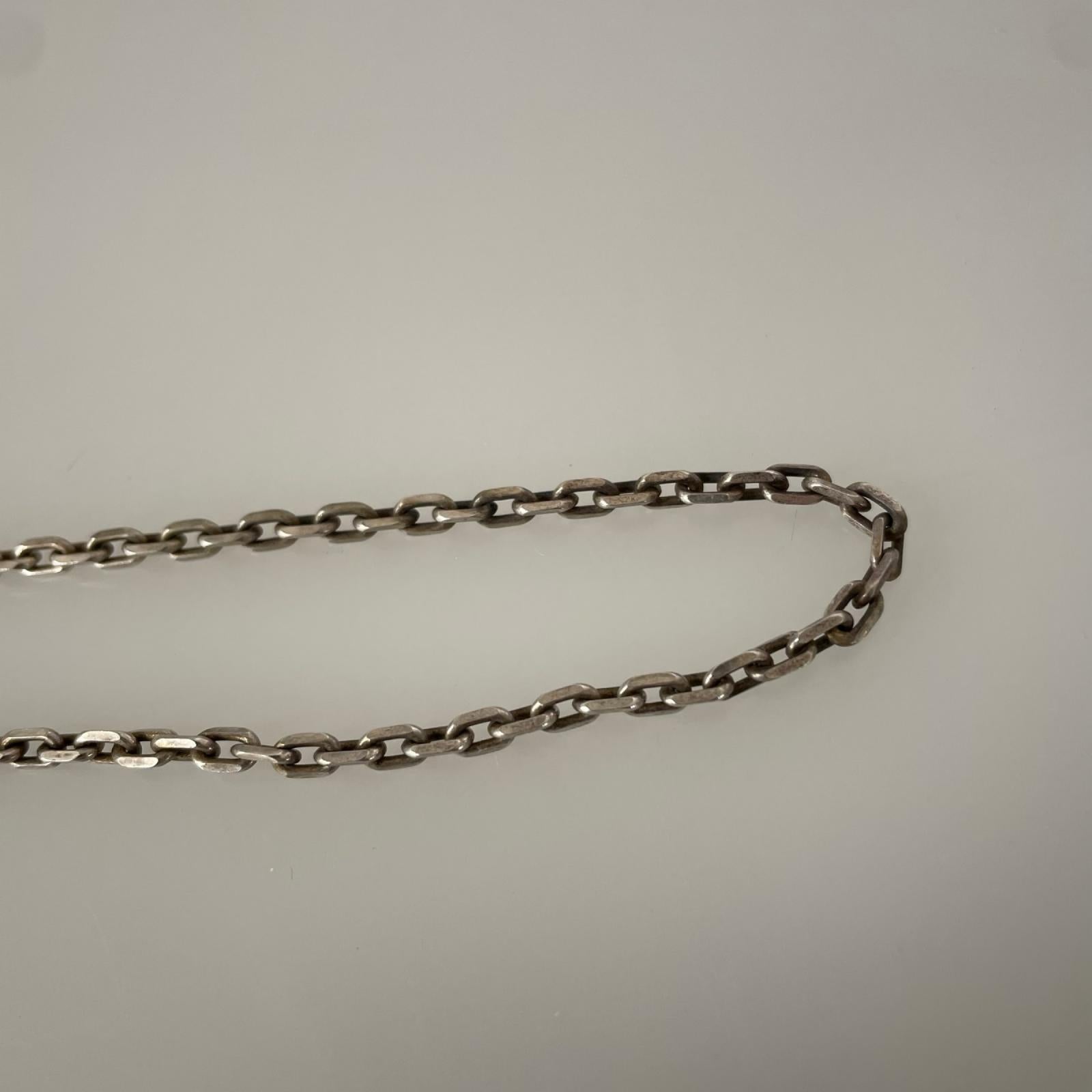 ネックレス SILVER刻印 太陽トップ×チェーン シルバー