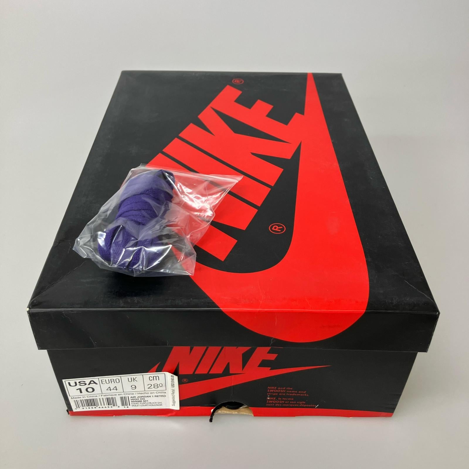 スニーカー Air Jordan 1 Retro High OG コートパープル