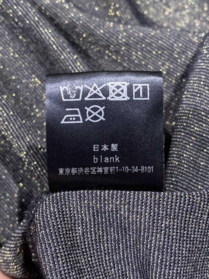 パーカー blank ラメ フーディー 0 ゴールド