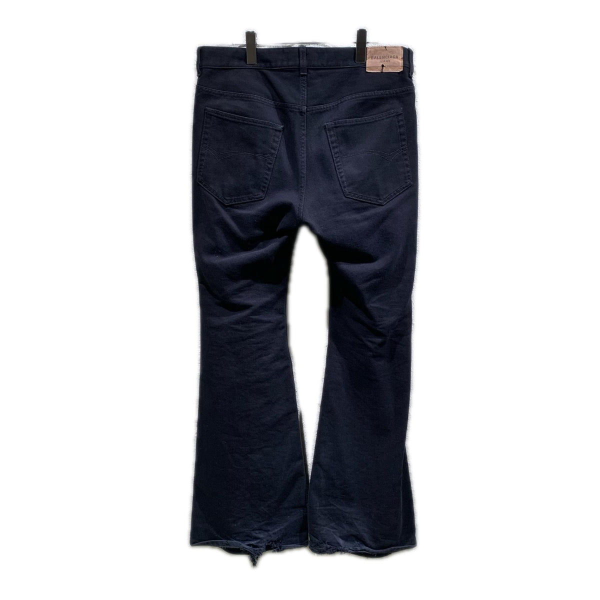 BALENCAIGA Flat Black’ Flared Cut Denim S