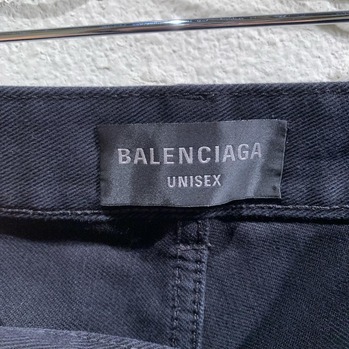 BALENCAIGA Flat Black’ Flared Cut Denim S