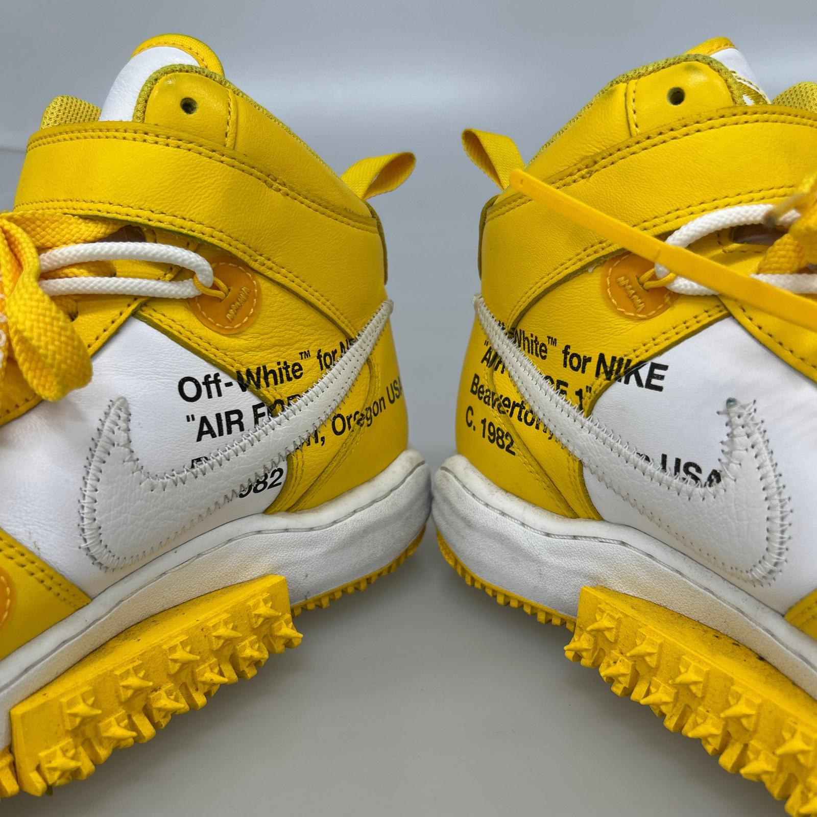 スニーカー Off-White AIR FORCE 1 MID DR0500-101 29cm (US11 UK10 1/2 EU48) イエロー
