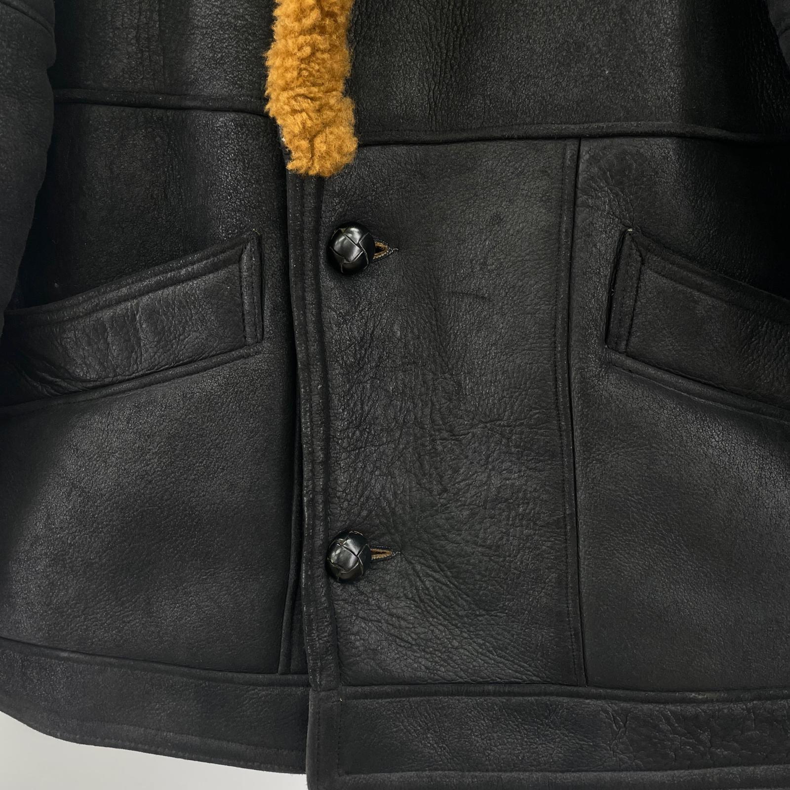 ジャケット Winny Roaste ウールコート sheepskin usa製 ブラック