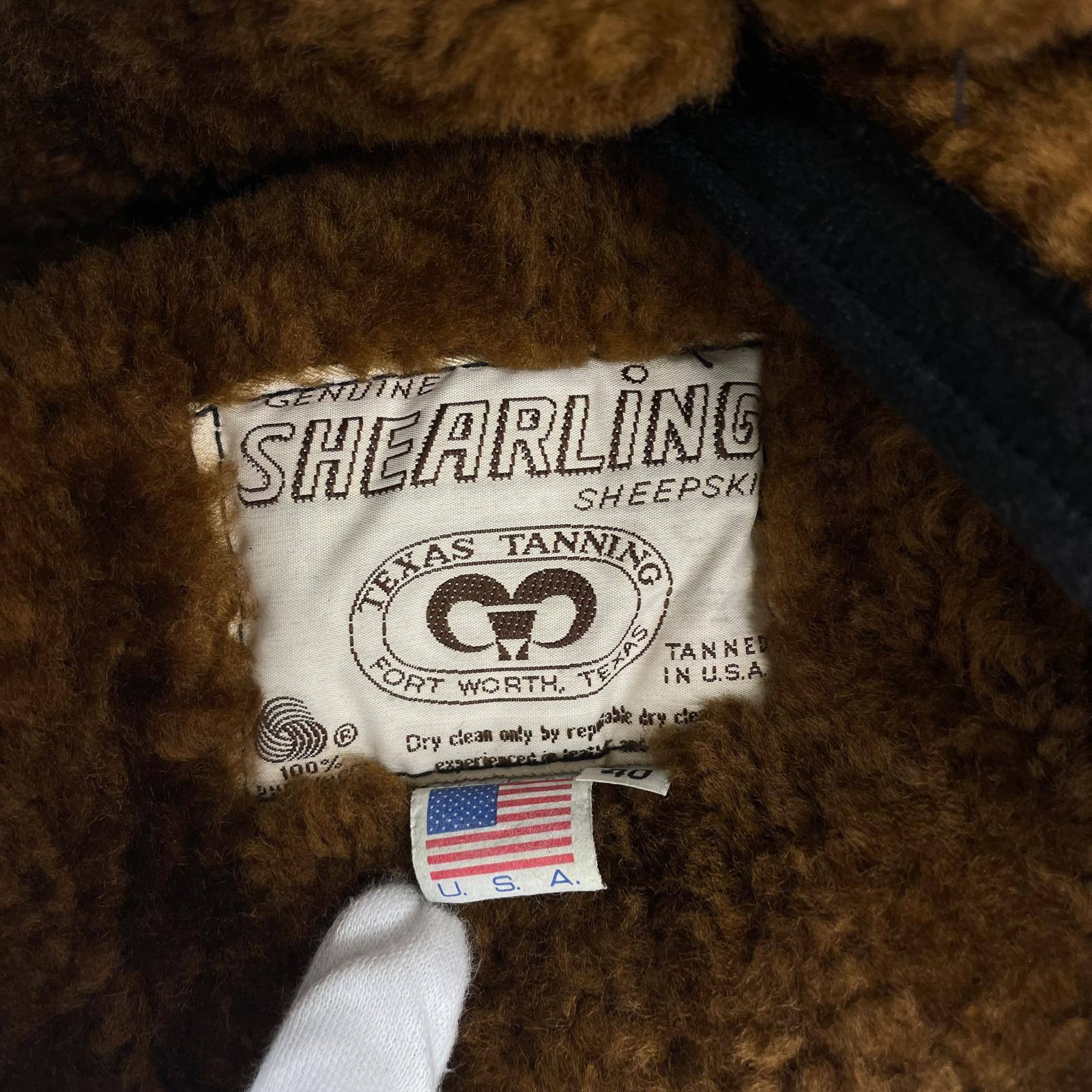 ジャケット Winny Roaste ウールコート sheepskin usa製 ブラック
