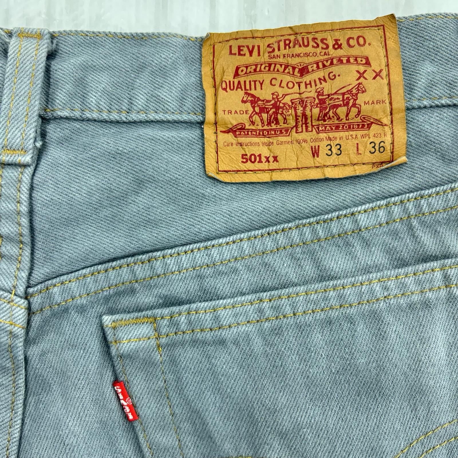 デニムパンツ Levi's 501xx 552サンアンジェロ工場 グレー