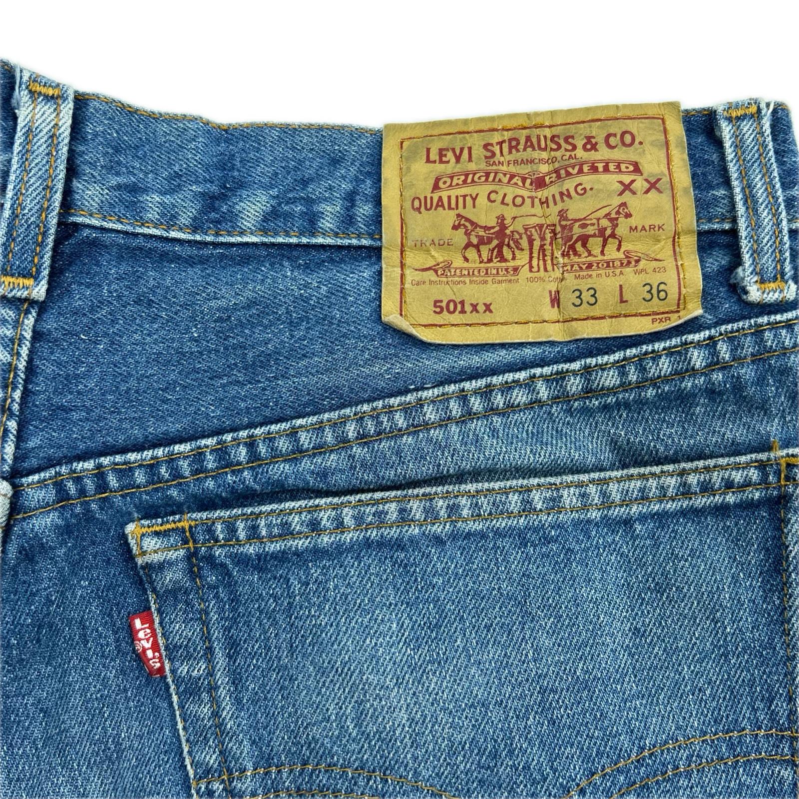 デニムパンツ Levi's 501xx 501-5900 ボタン裏555 バレンシア工場