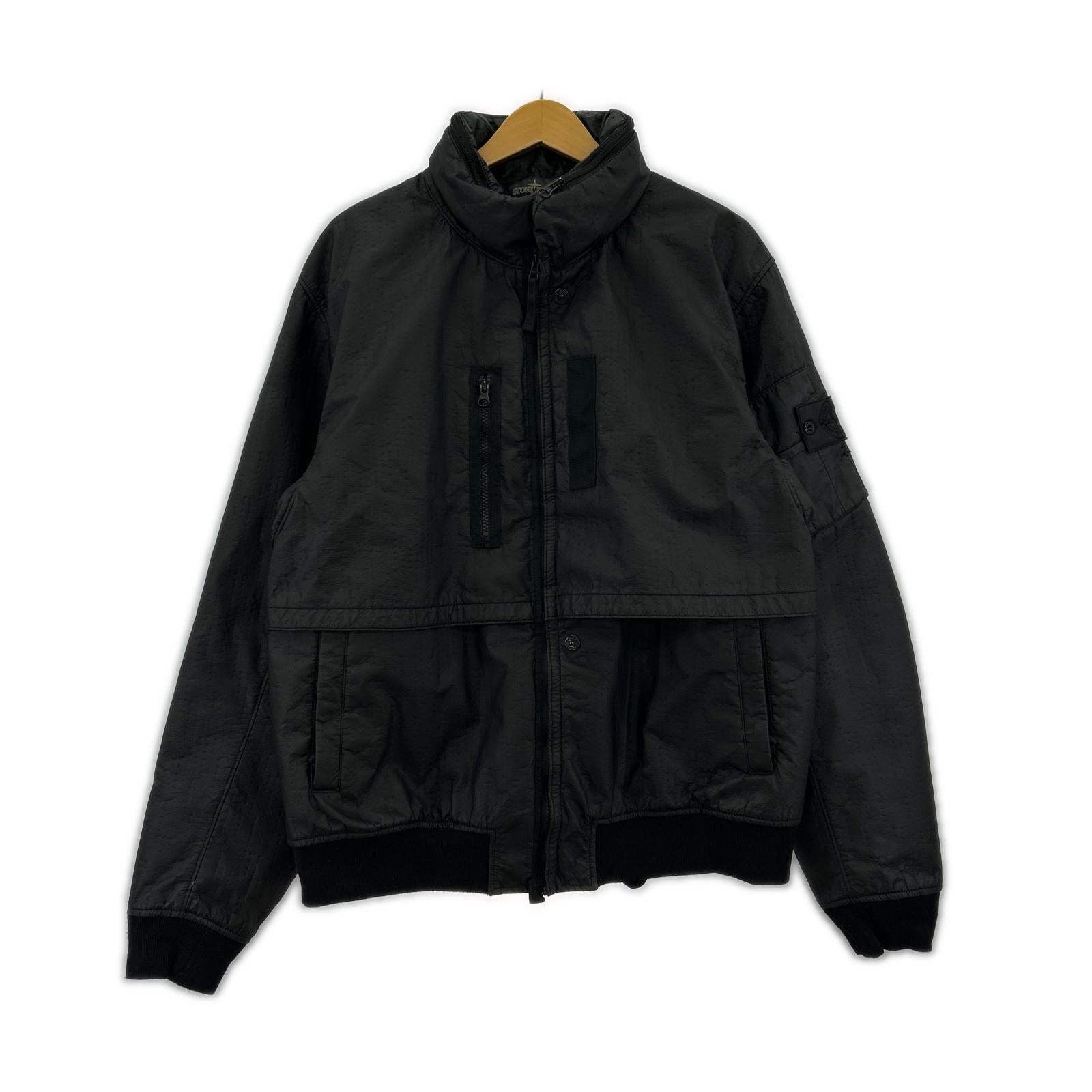 ジャケット 19AW ワッペン 2レイヤ- ナイロンボンバー ブラック