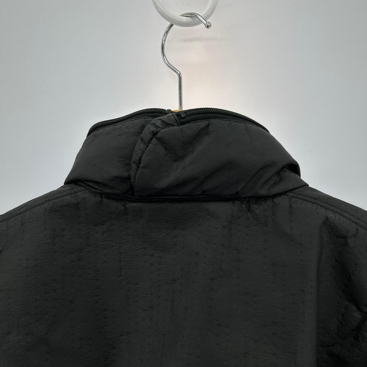 ジャケット 19AW ワッペン 2レイヤ- ナイロンボンバー ブラック