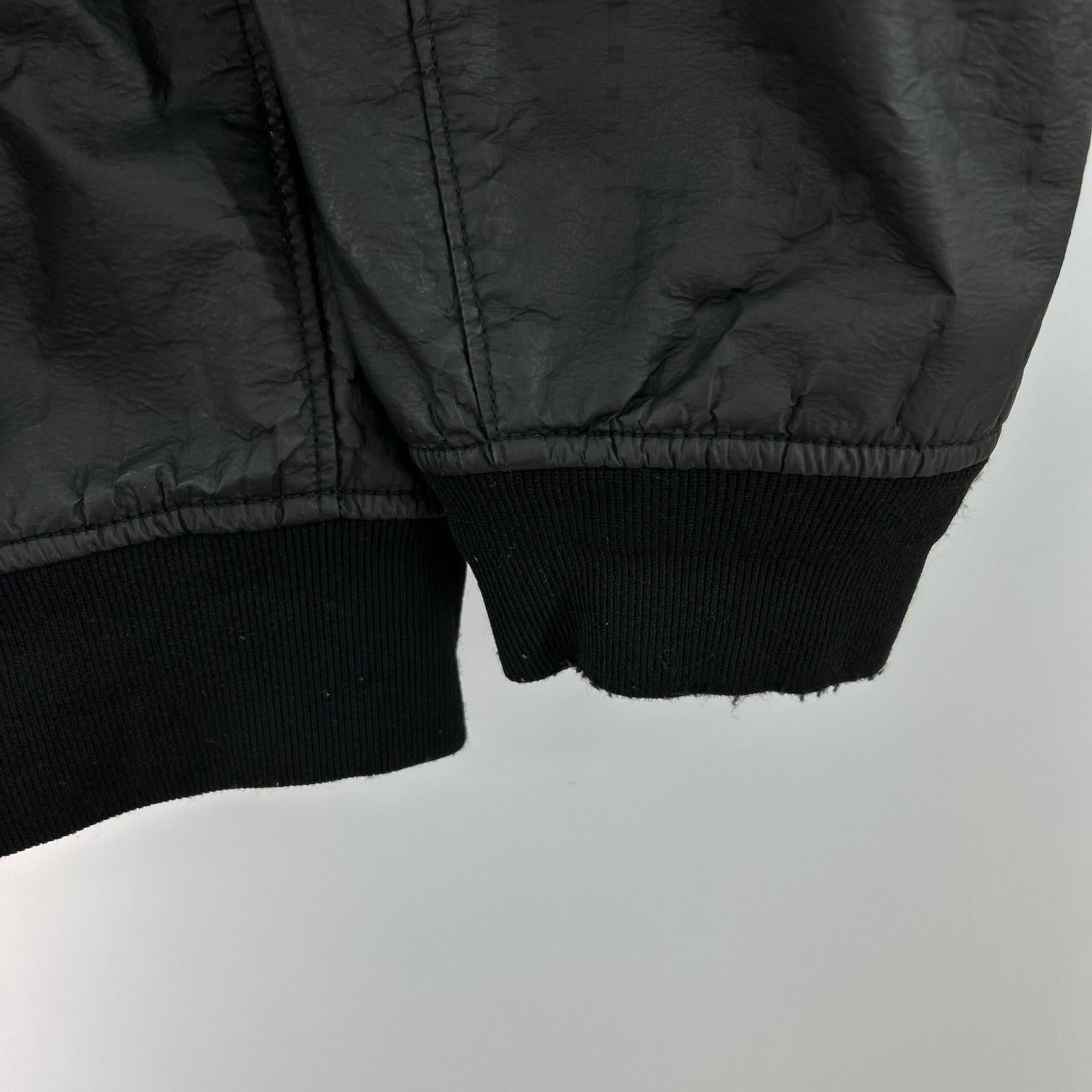 ジャケット 19AW ワッペン 2レイヤ- ナイロンボンバー ブラック