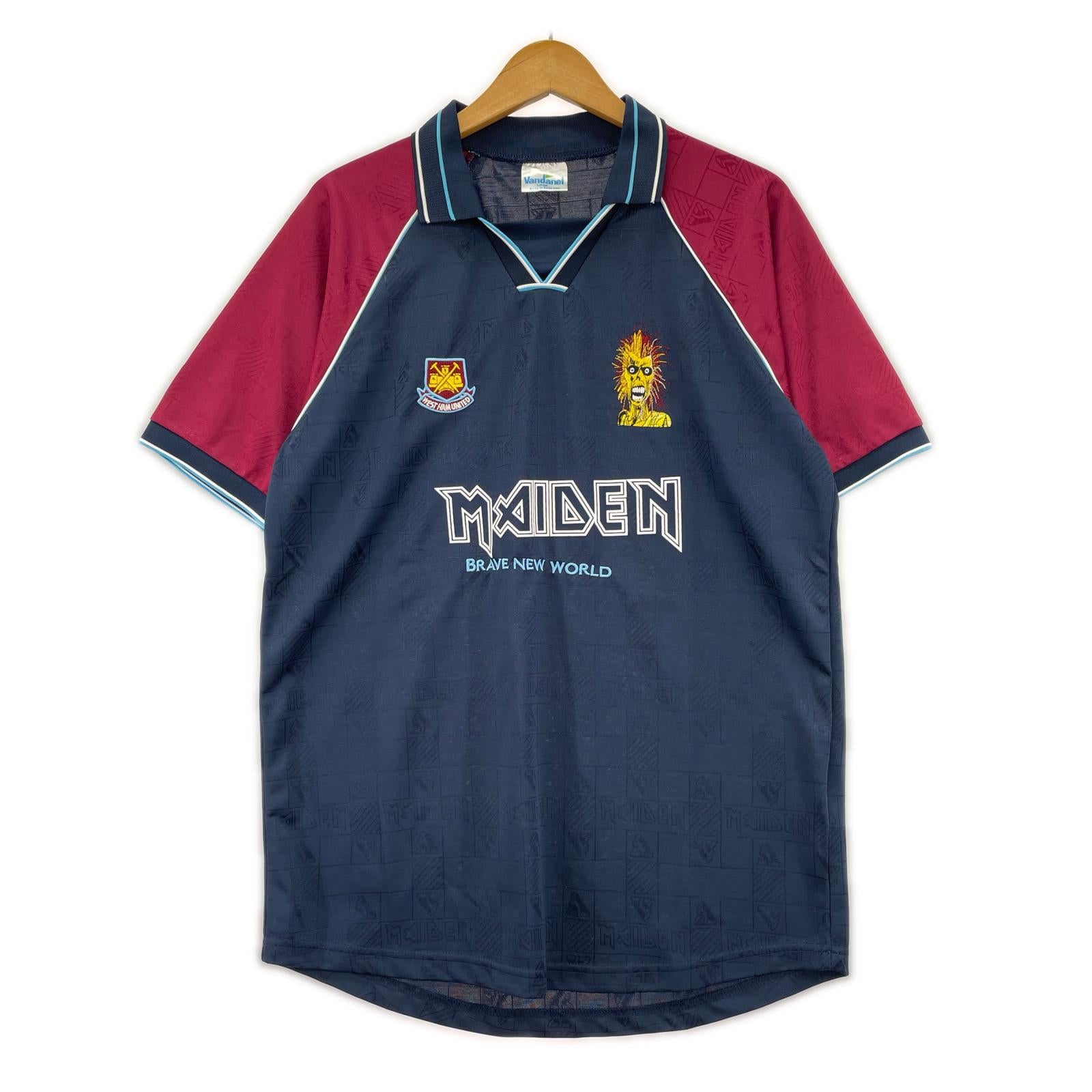 半袖Tシャツ WEST HAM UNITED×IRON MAIDEN BRAVE NEW WORLD ゲームシャツ L #7 L