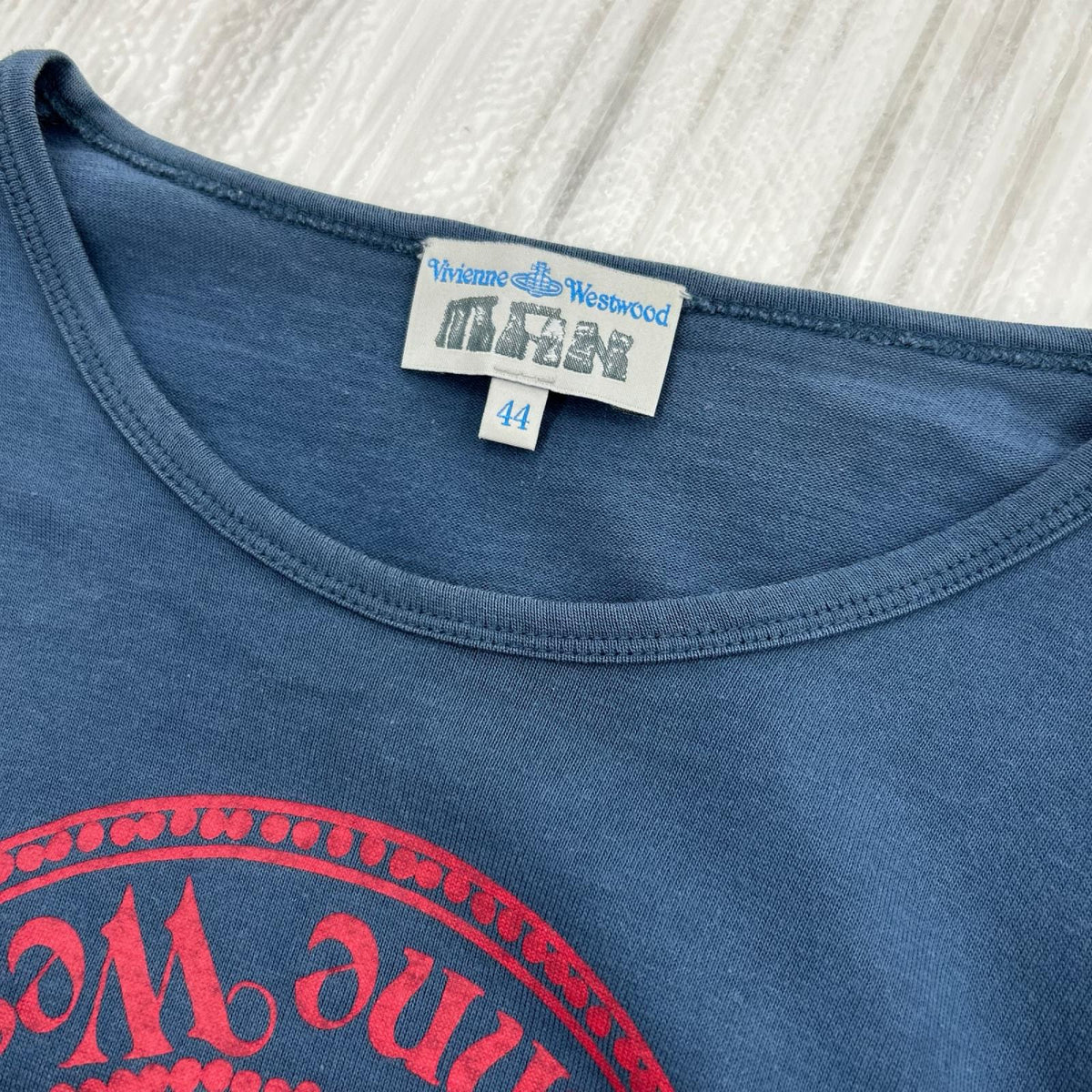 長袖Tシャツ MAN ロンT 青 44 44 ブルー