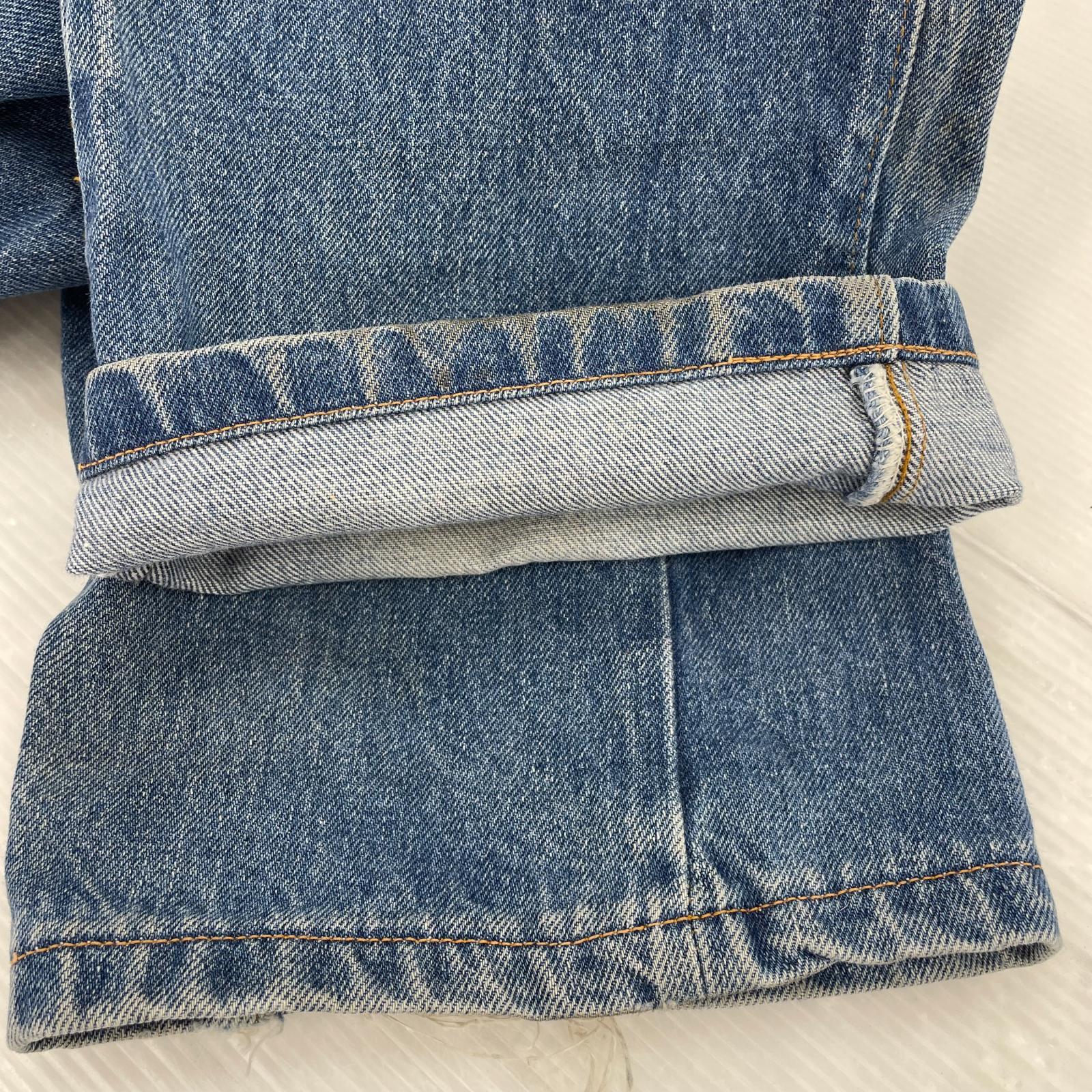 デニムパンツ 70S-80S 501 USA製 ボタンフライ W33 L36 33 ブルー