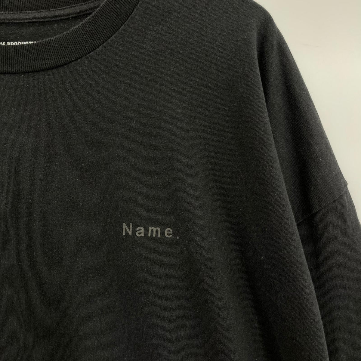 半袖Tシャツ ×Name. L/S コットンTee M M ブラック