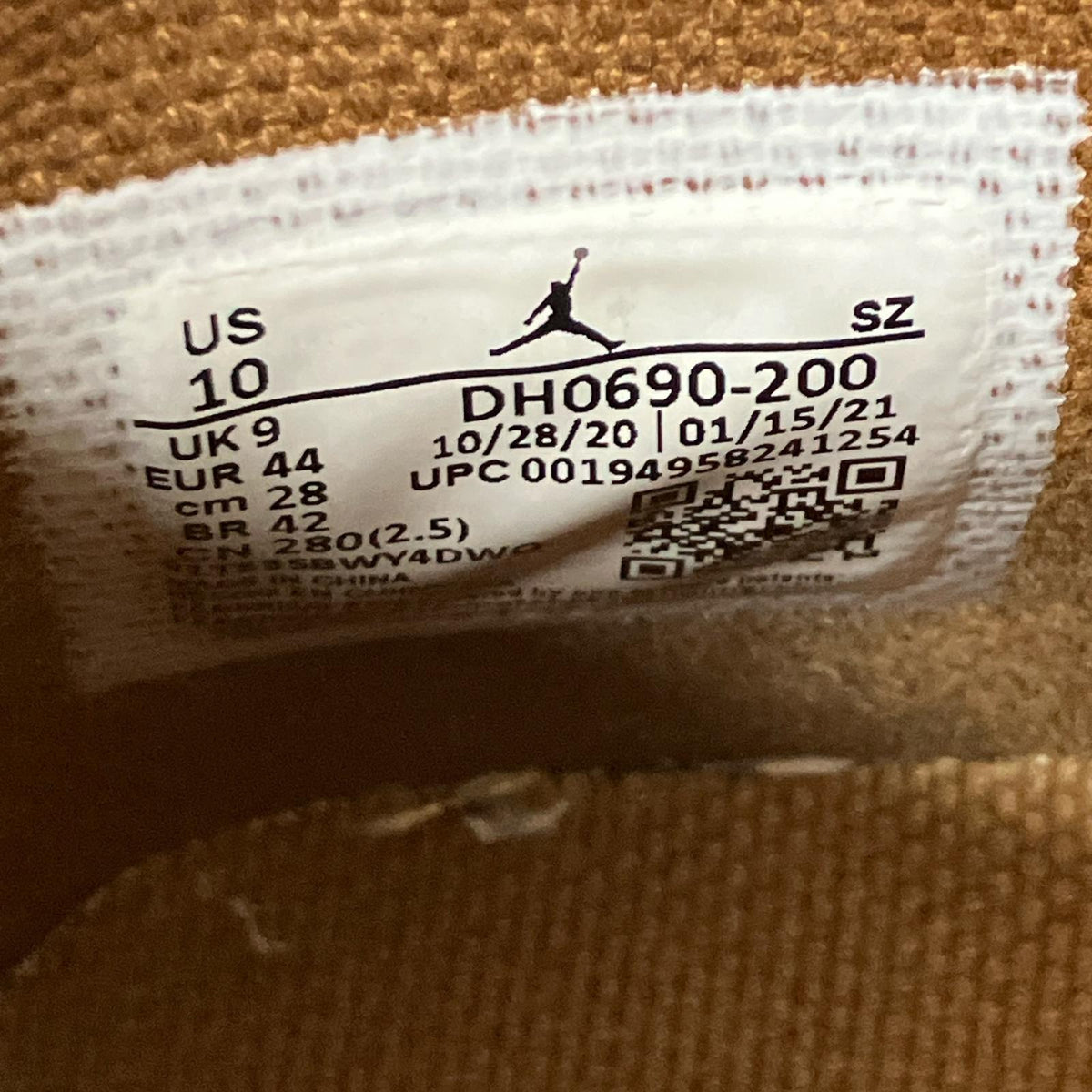 スニーカー ×Travis Scott Jordan 6 British Khaki 28cm (US10 UK9 1/2 EU46) ブラウン