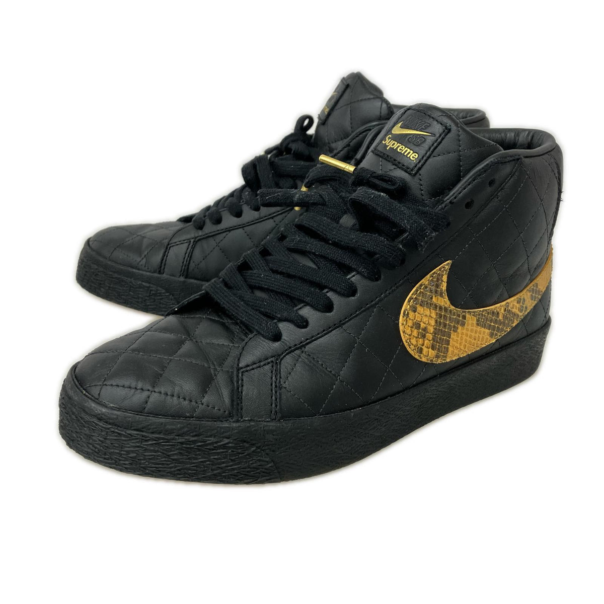 スニーカー ×Supreme SB Blazer Mid Black 27.5cm (US9 1/2 UK9 EU45) ブラック