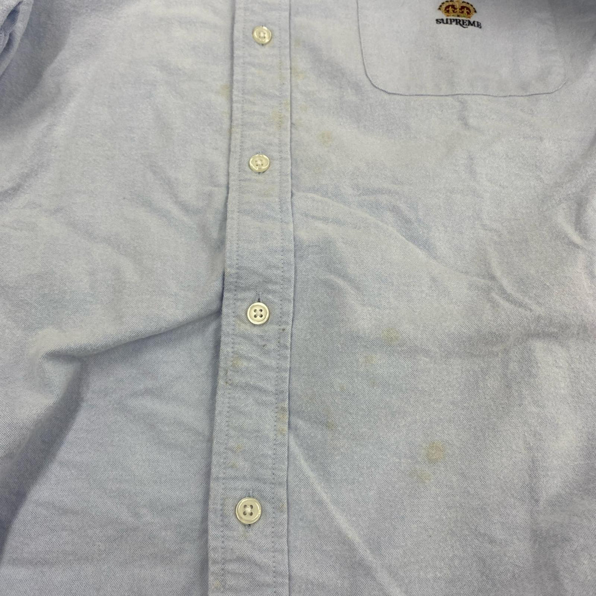 長袖シャツ Loose Fit Flannel Oxford Shirt L L ブルー