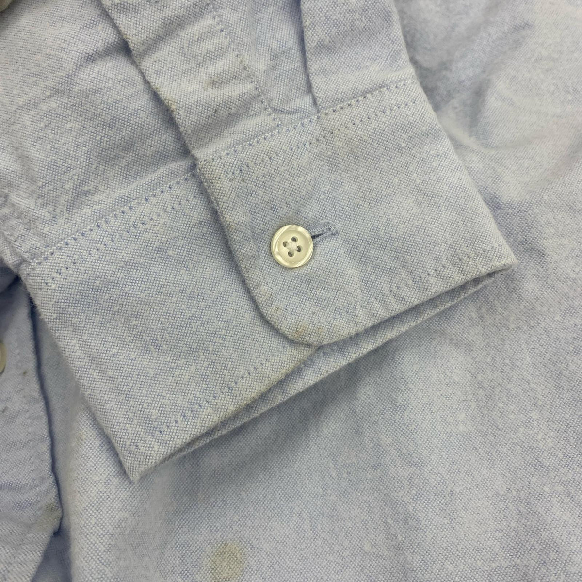 長袖シャツ Loose Fit Flannel Oxford Shirt L L ブルー
