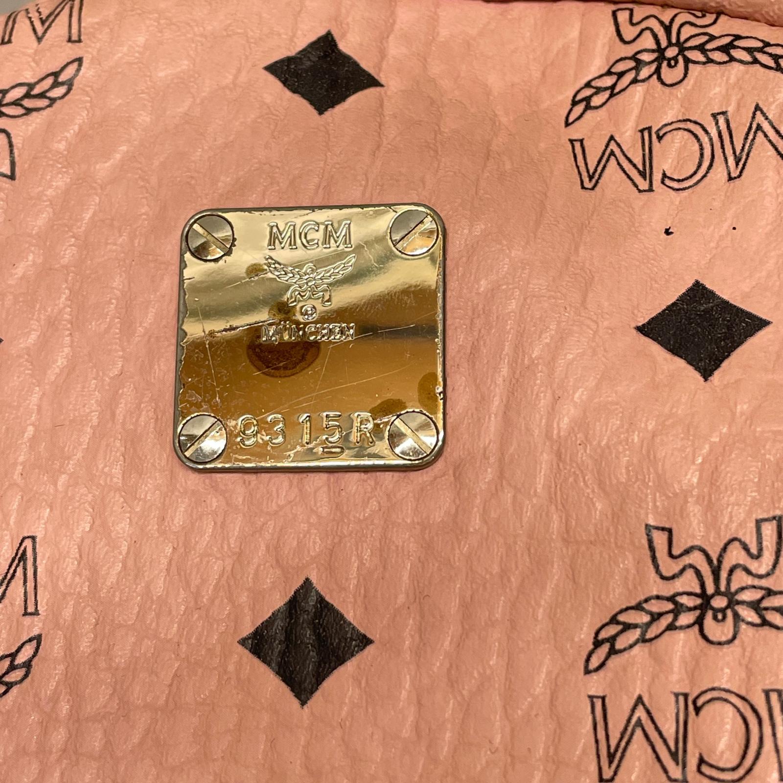 MCM サイドスタッズ スターク ヴィセトス バックパック ピンク