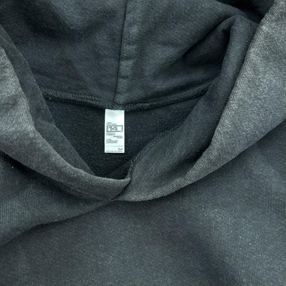 パーカー LOS ANGELES APPAREL 14OZ パーカー BK M ブラック
