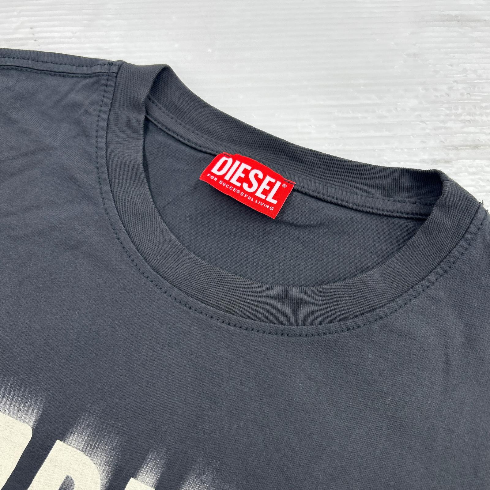 半袖Tシャツ smudged logo BLK ブラック