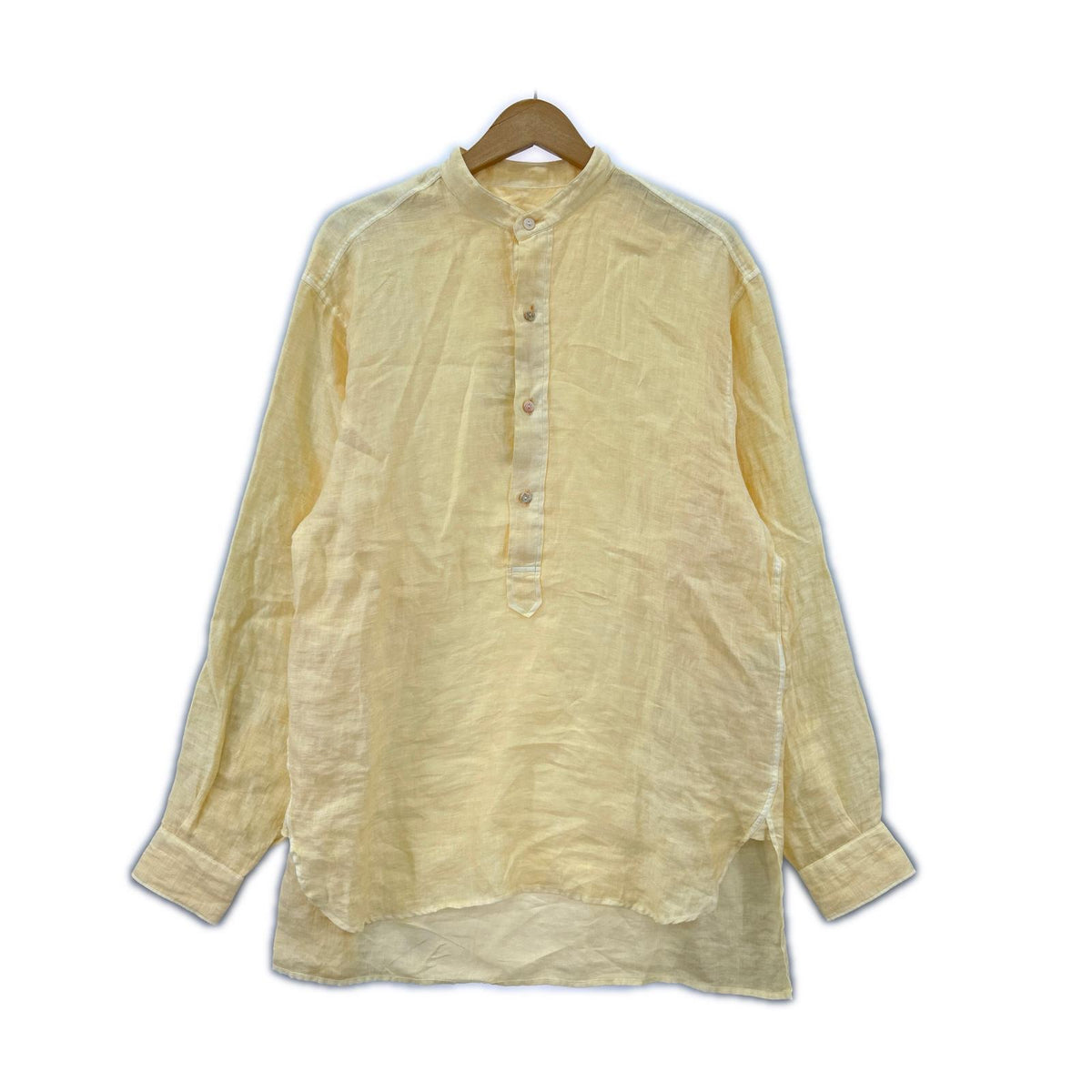 長袖シャツ MAATEE&SONS モールスキンプルオーバーシャツ 26SS 2 イエロー