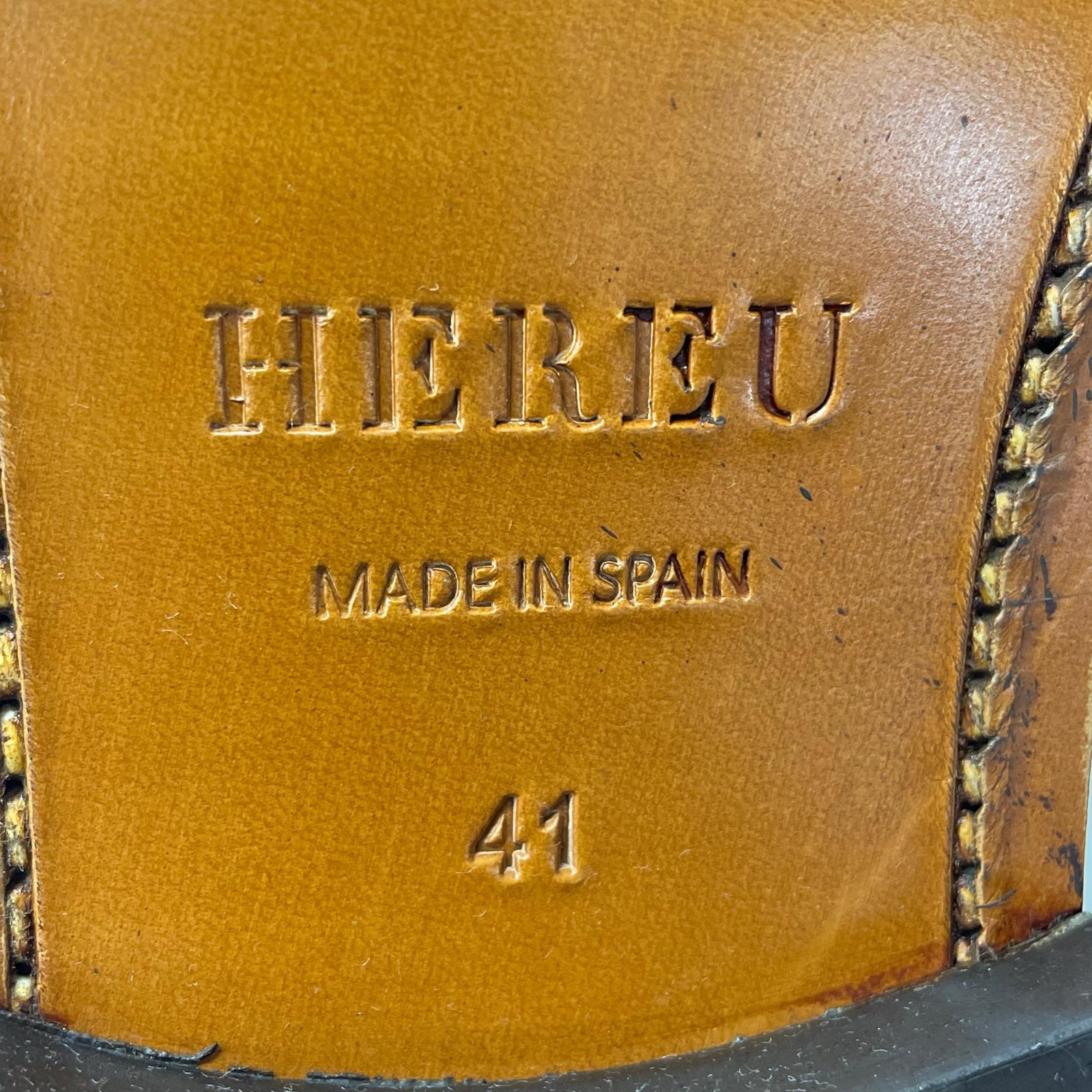 シューズ HEREU T-BAR LOAFER 茶 41 41 ブラウン