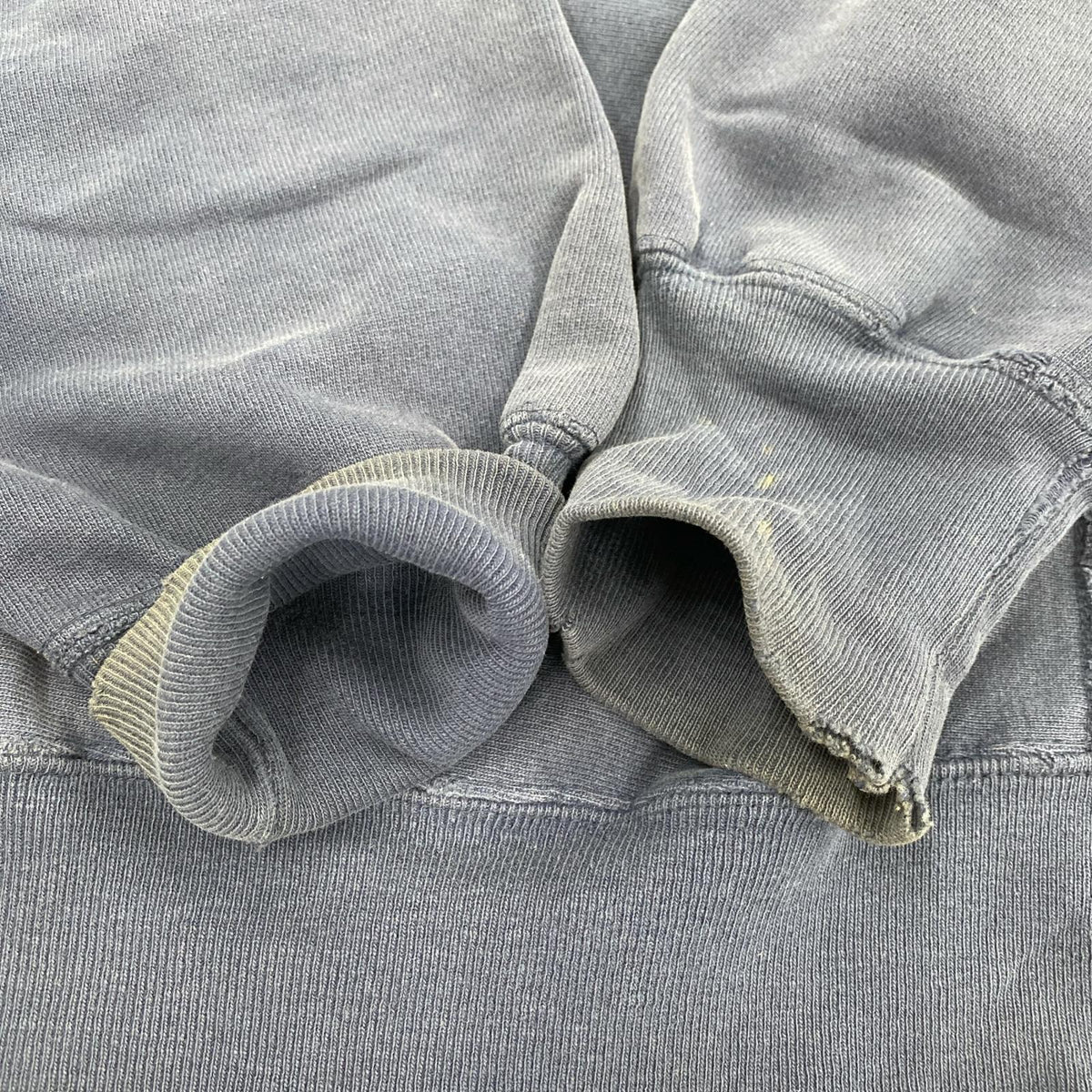 スウェット Champion 90s USA製 WISCONSIN リバースウィーブスウェット 紺 (XL) ネイビー