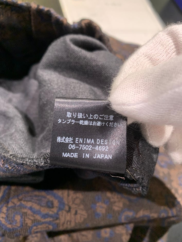 パンツ × rroomm別注 ペイズリーイージーパンツ