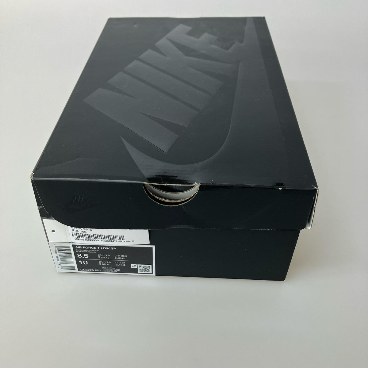 スニーカー AIR FORCE 1 LOW SP Black White 26.5cm (US8 1/2 UK8 EU43) ブラック