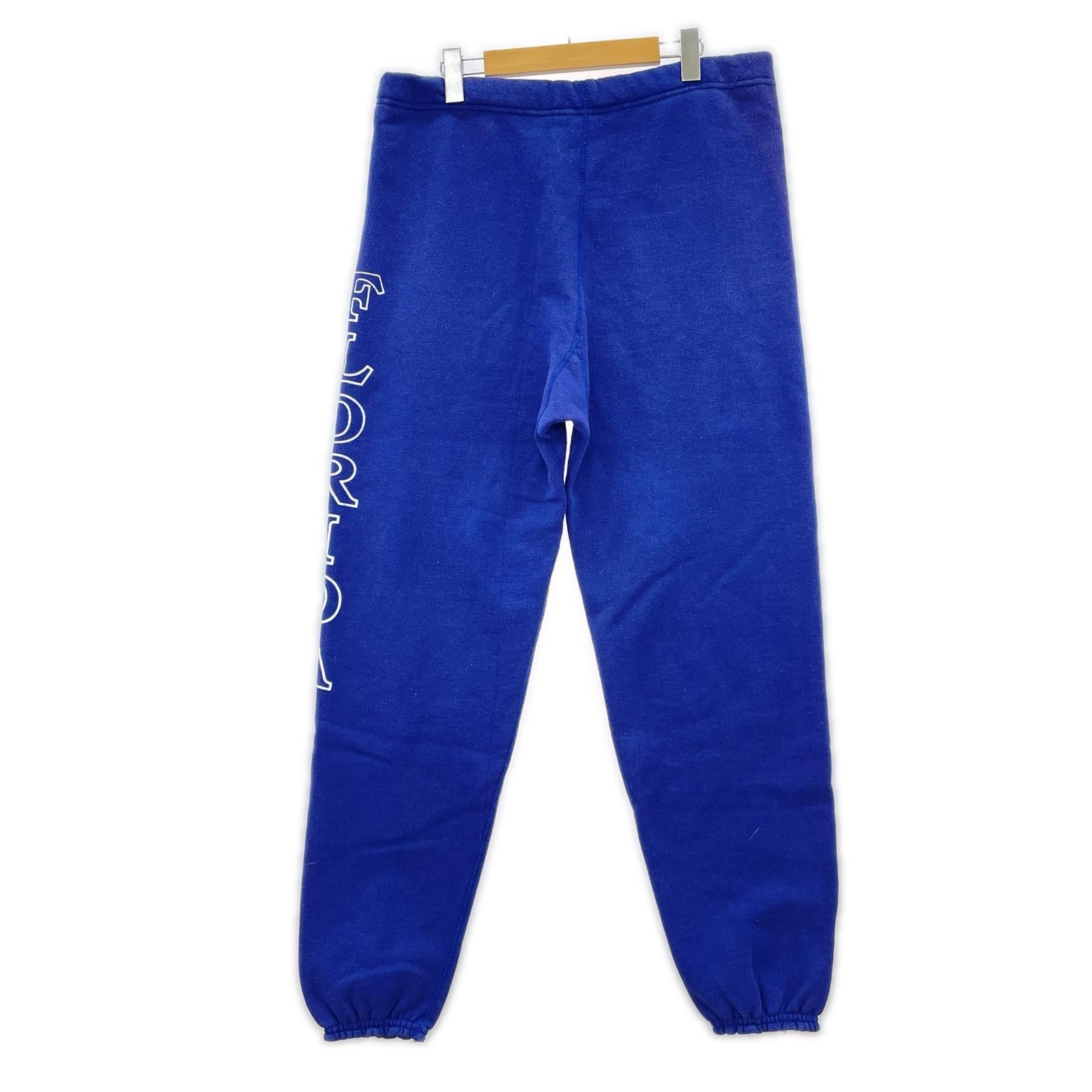 パンツ 80s~ DISCUS Athletic プリントスウェットパンツ XL ブルー ブルー