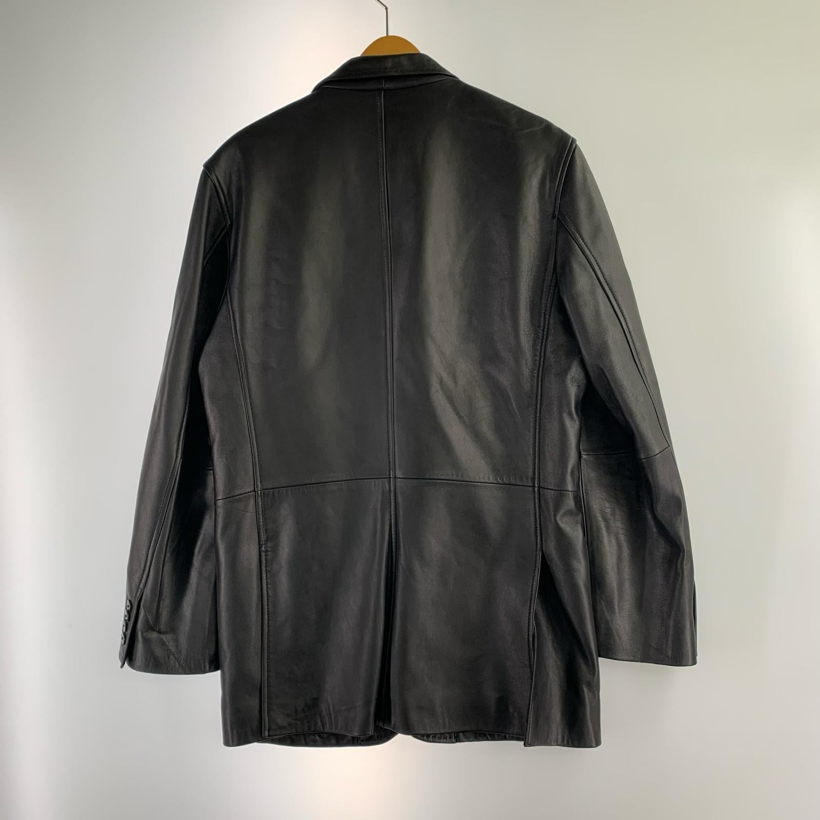 レザージャケット LambSkinLeatherTailored L BLK L ブラック
