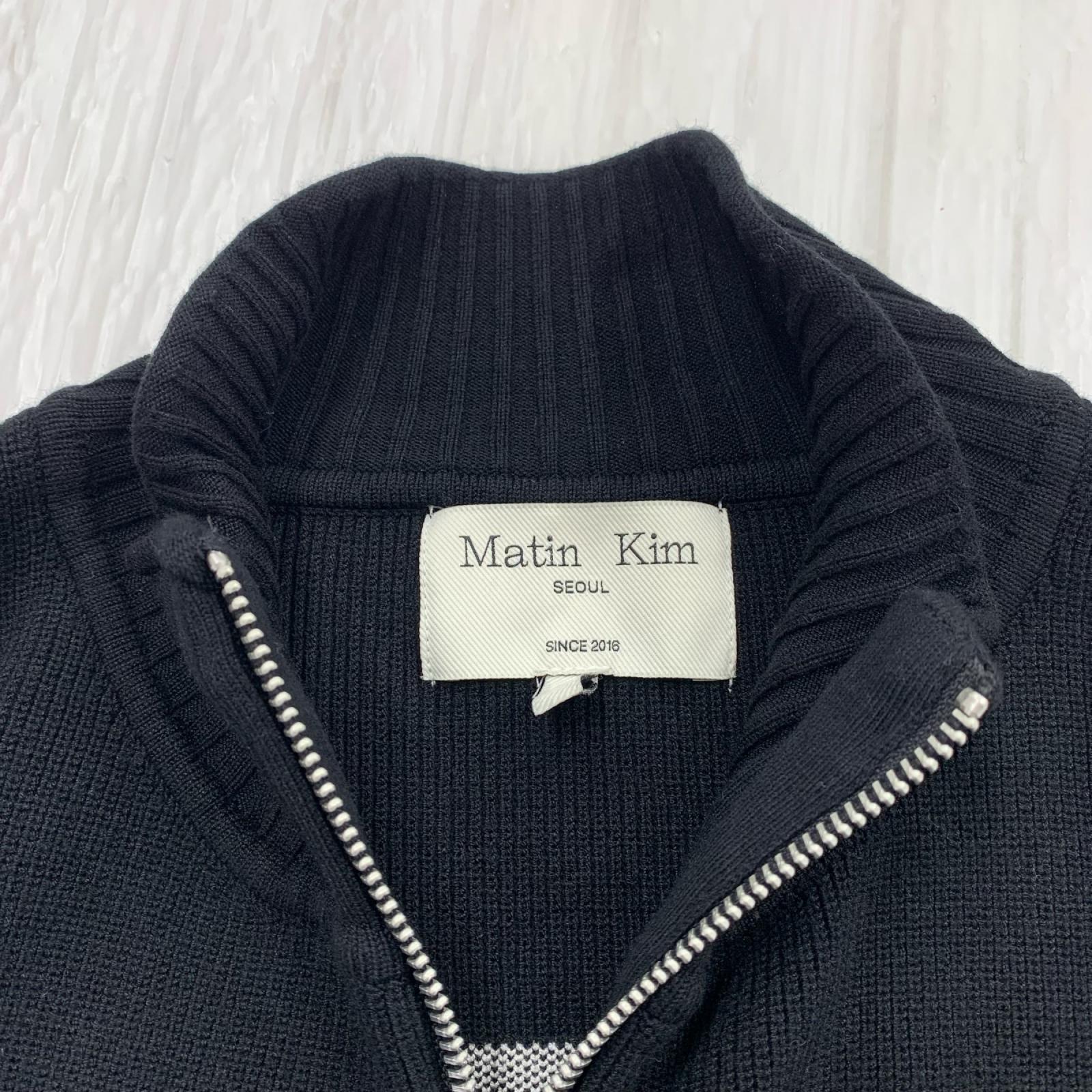 長袖シャツ Matin Kim POINT STRIPE KNIT VEST S ブラック