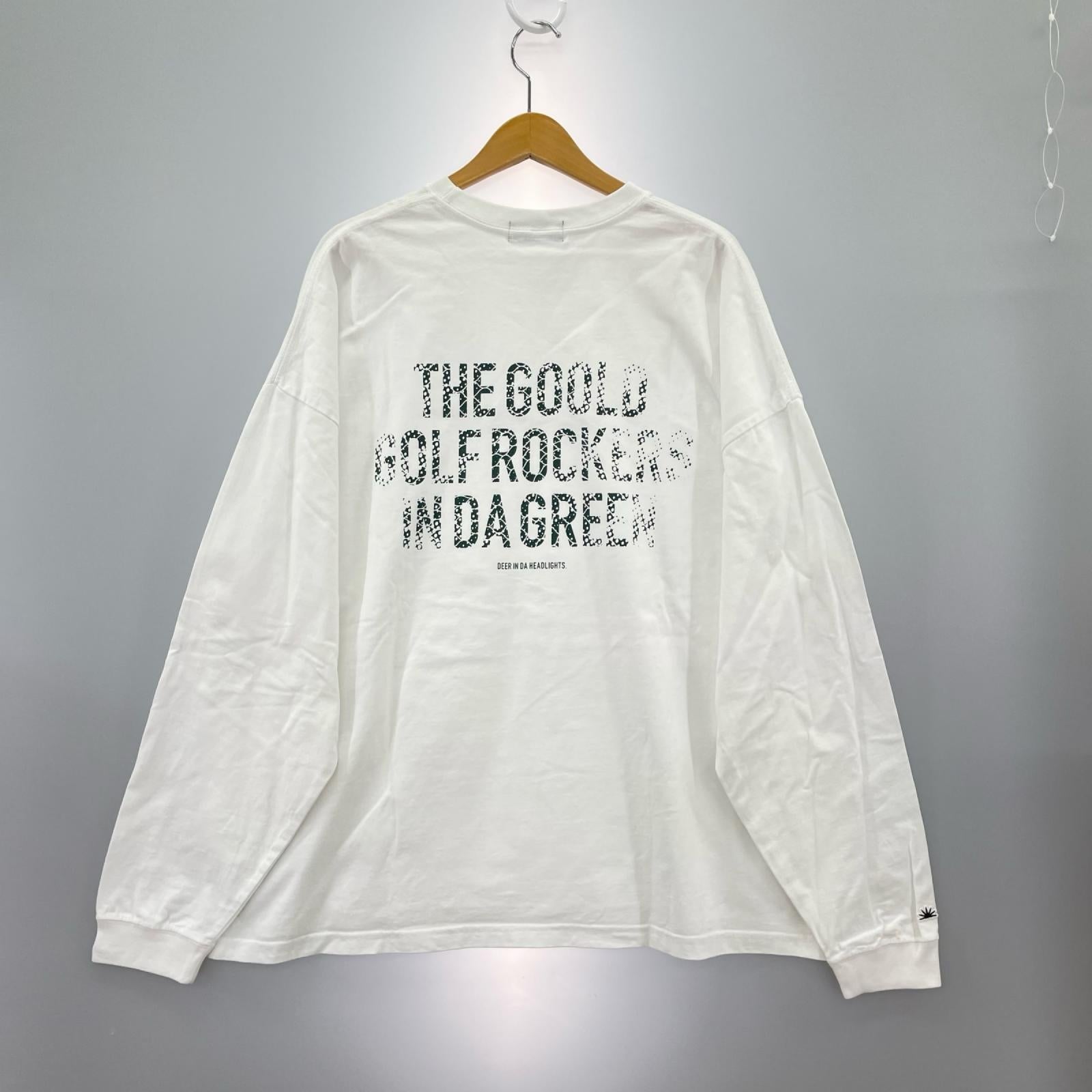 長袖Tシャツ GOOLD GOLF ROCKERS 白(XL) ホワイト