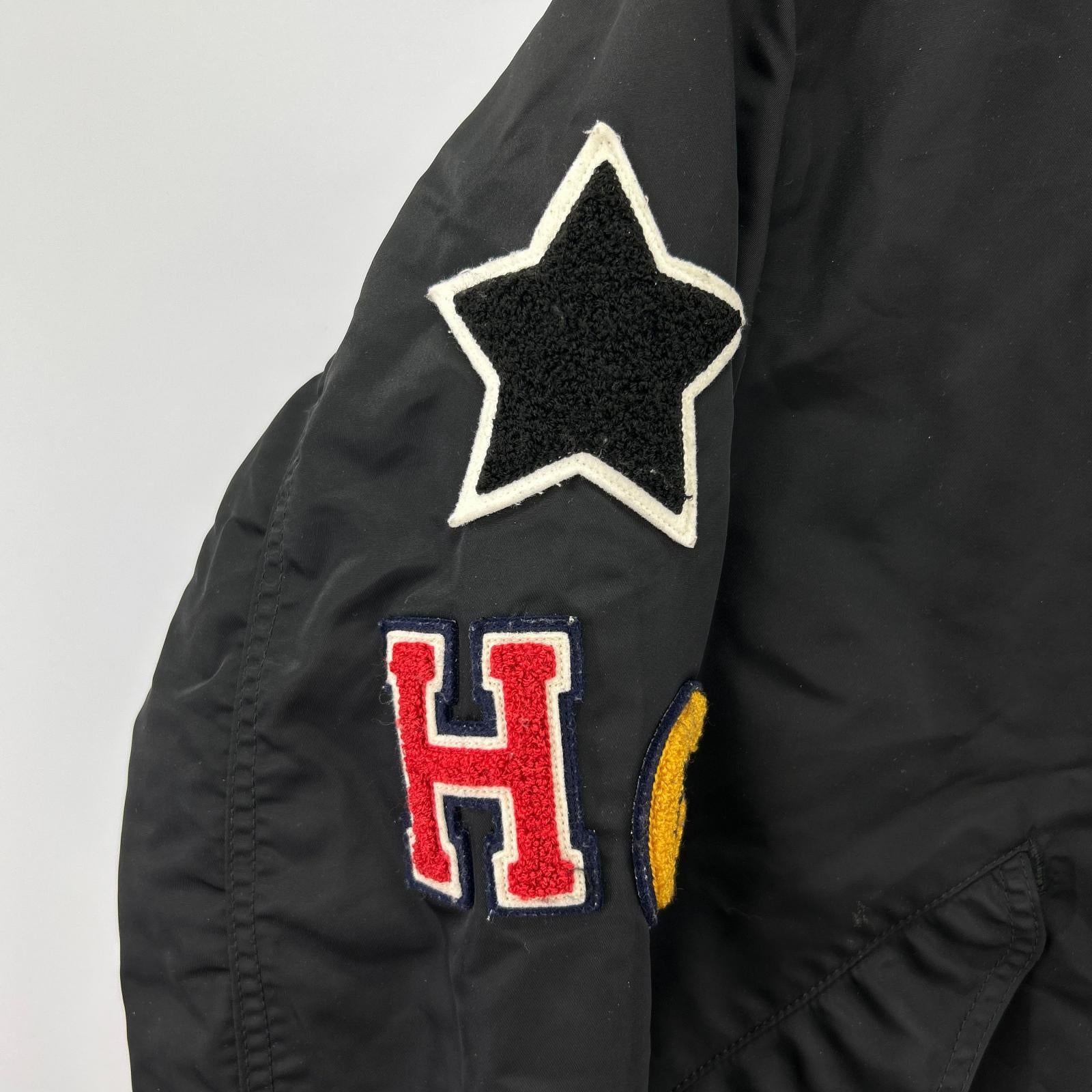 ジャケット 15AW プリマロフト エアフォース フーデッドジャケット 黒 M M ブラック