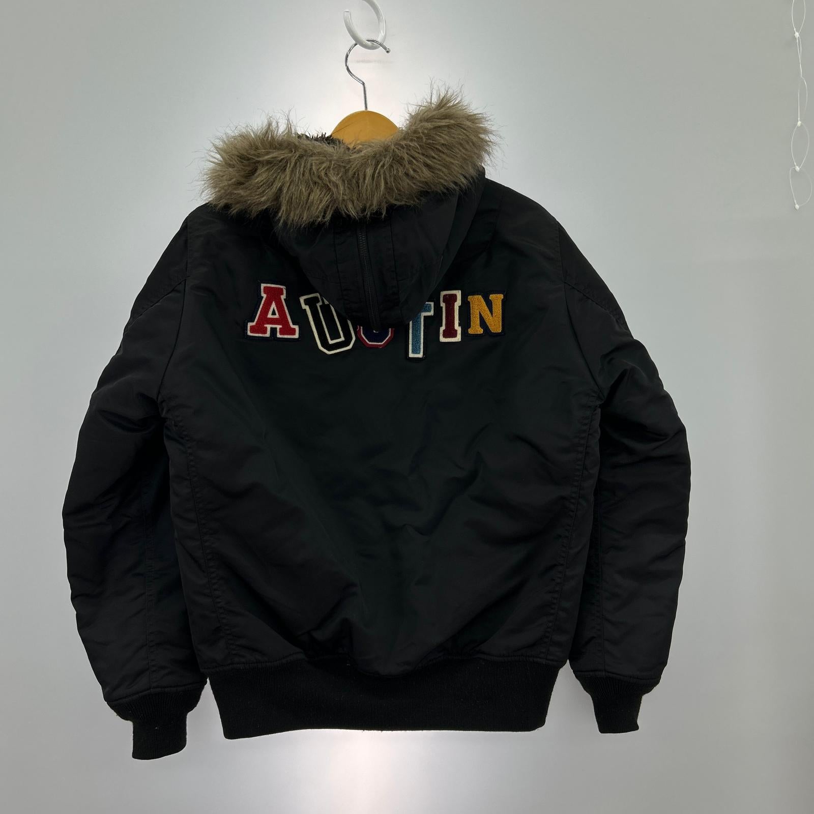 ジャケット 15AW プリマロフト エアフォース フーデッドジャケット 黒 M M ブラック