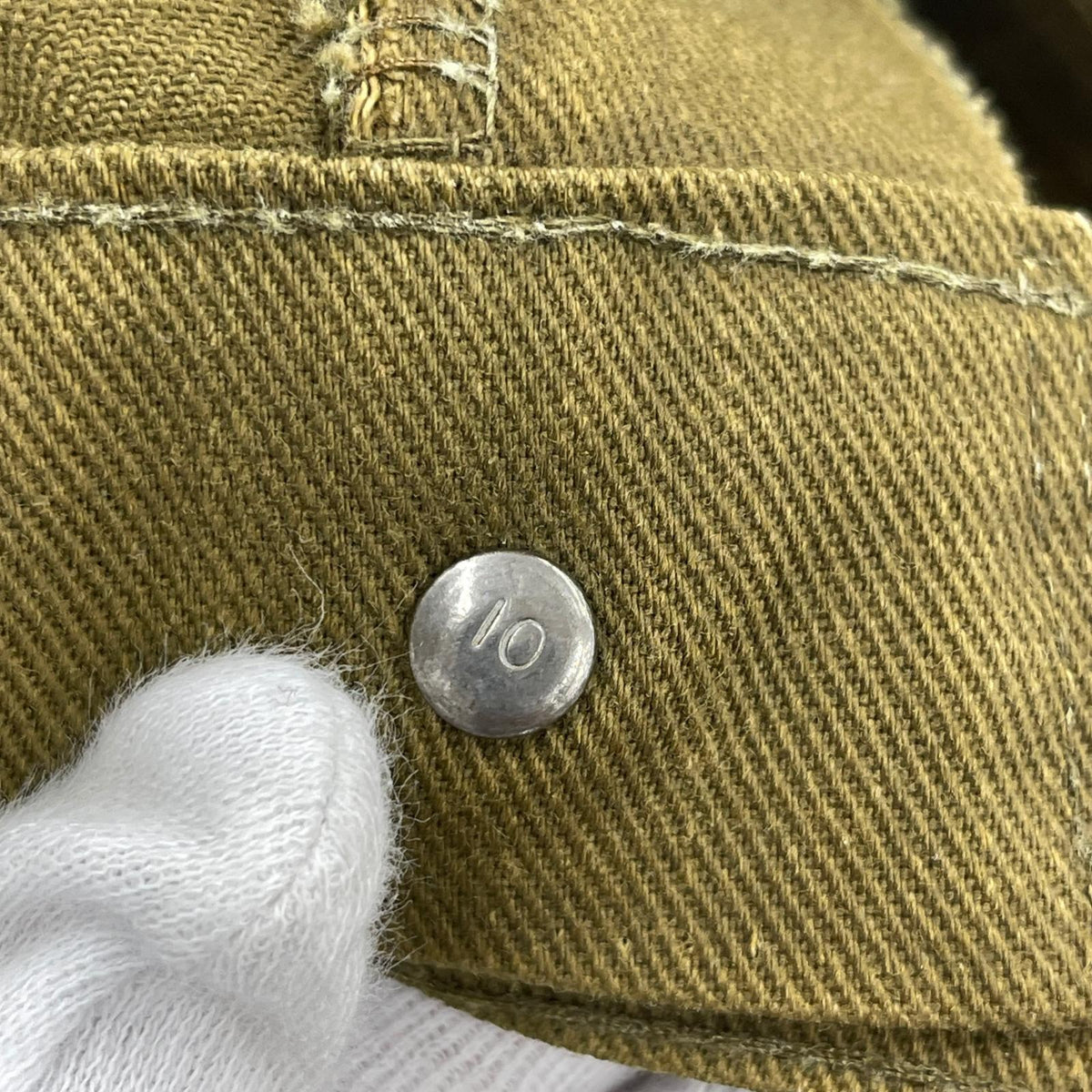 パンツ Lot517 STA-PREST ボタン裏10 カーキ