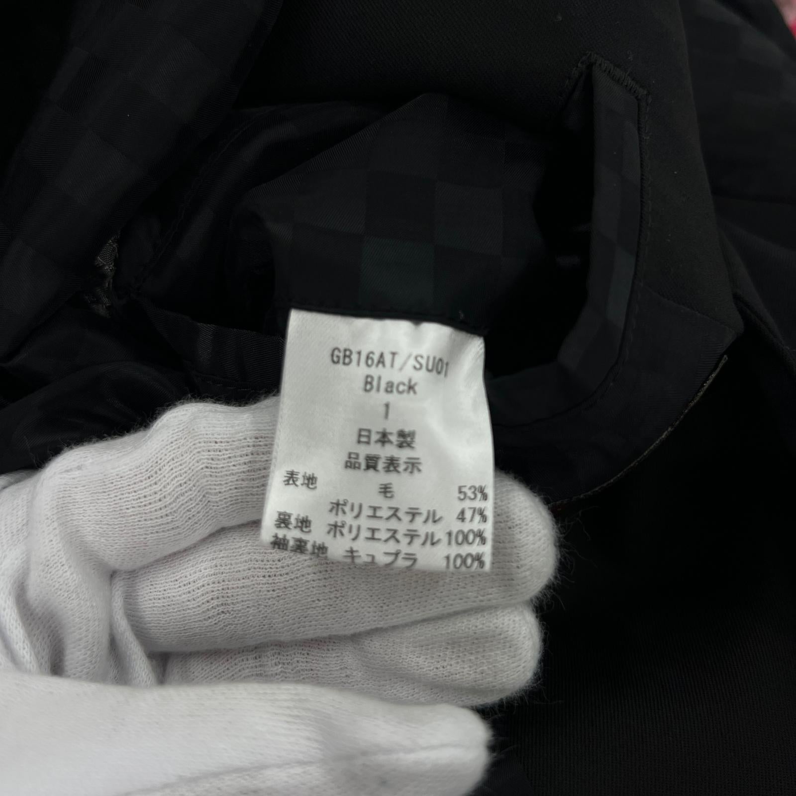 テーラードジャケット 16AW David tailored JKT 黒 (1) 1 ブラック