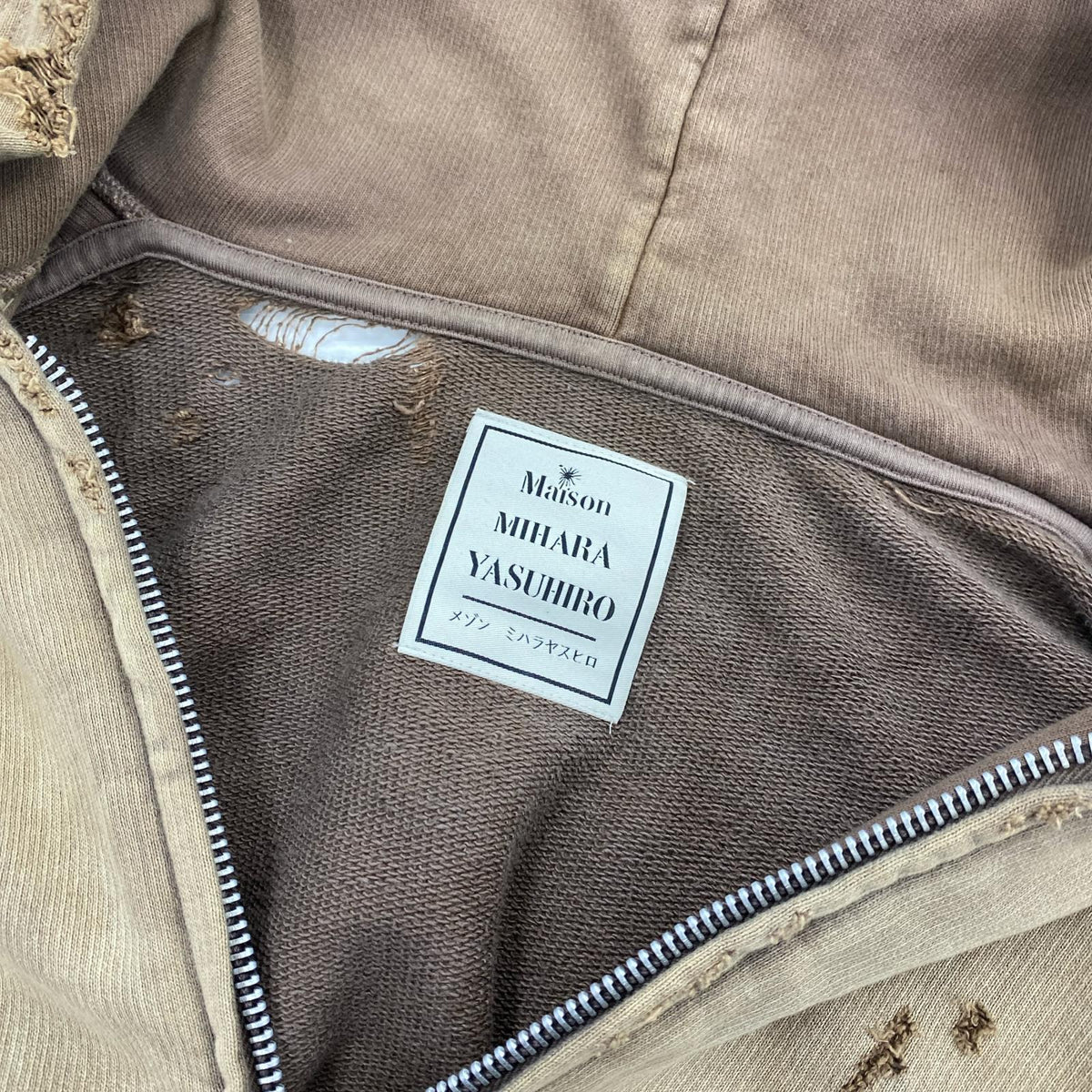 パーカー MIHARA YASUHIRO 24AW SUN FADED PARKA A13PK541 (52) 52 ブラウン