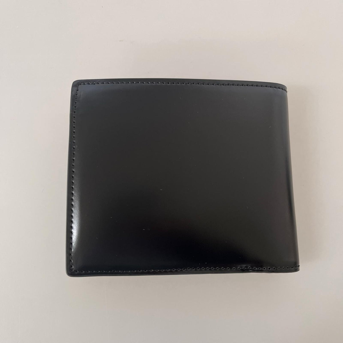 コンパクトウォレット PRARE コードバン 2つ折り財布 ブラック