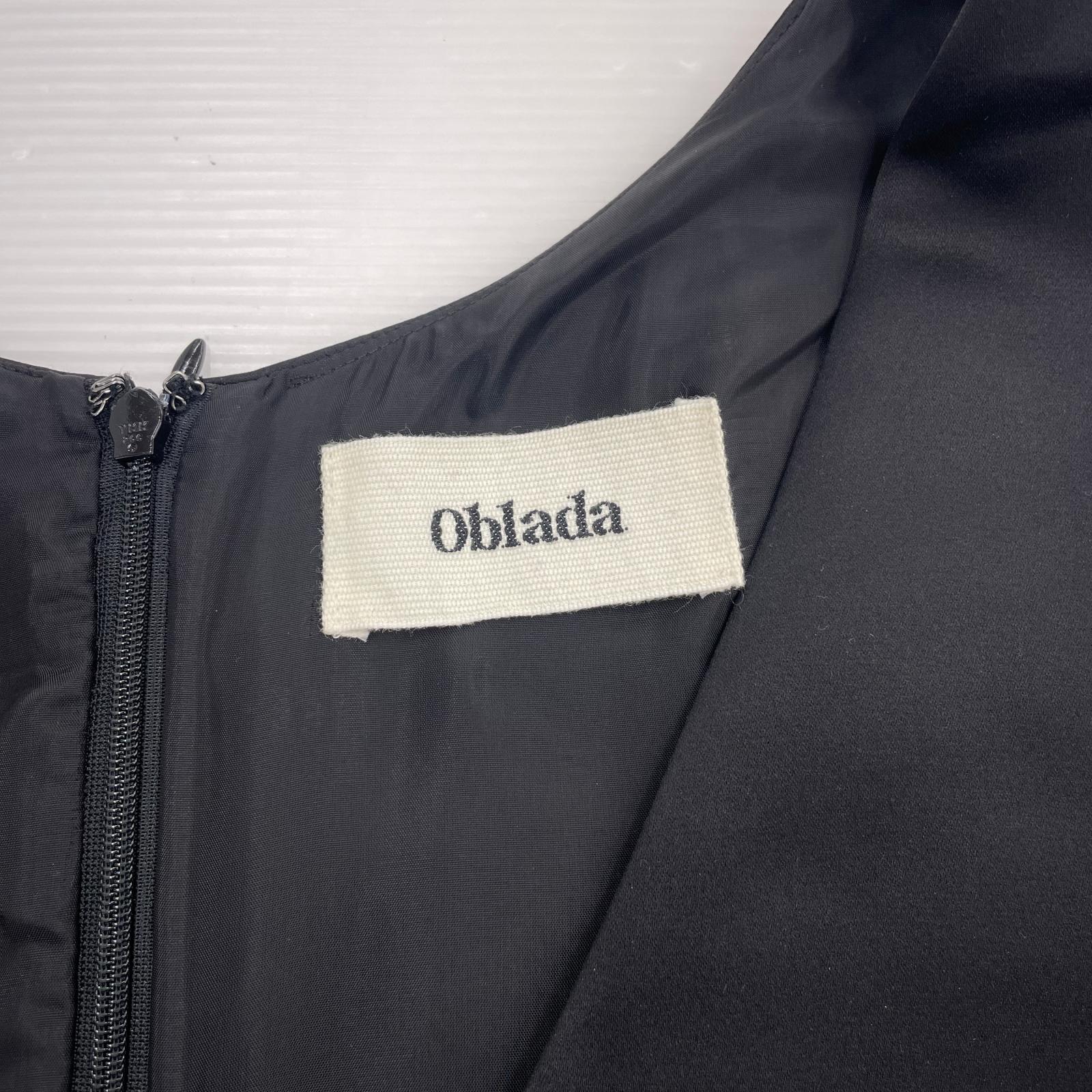 ワンピース Oblada ジャンパースカート 黒 S ブラック