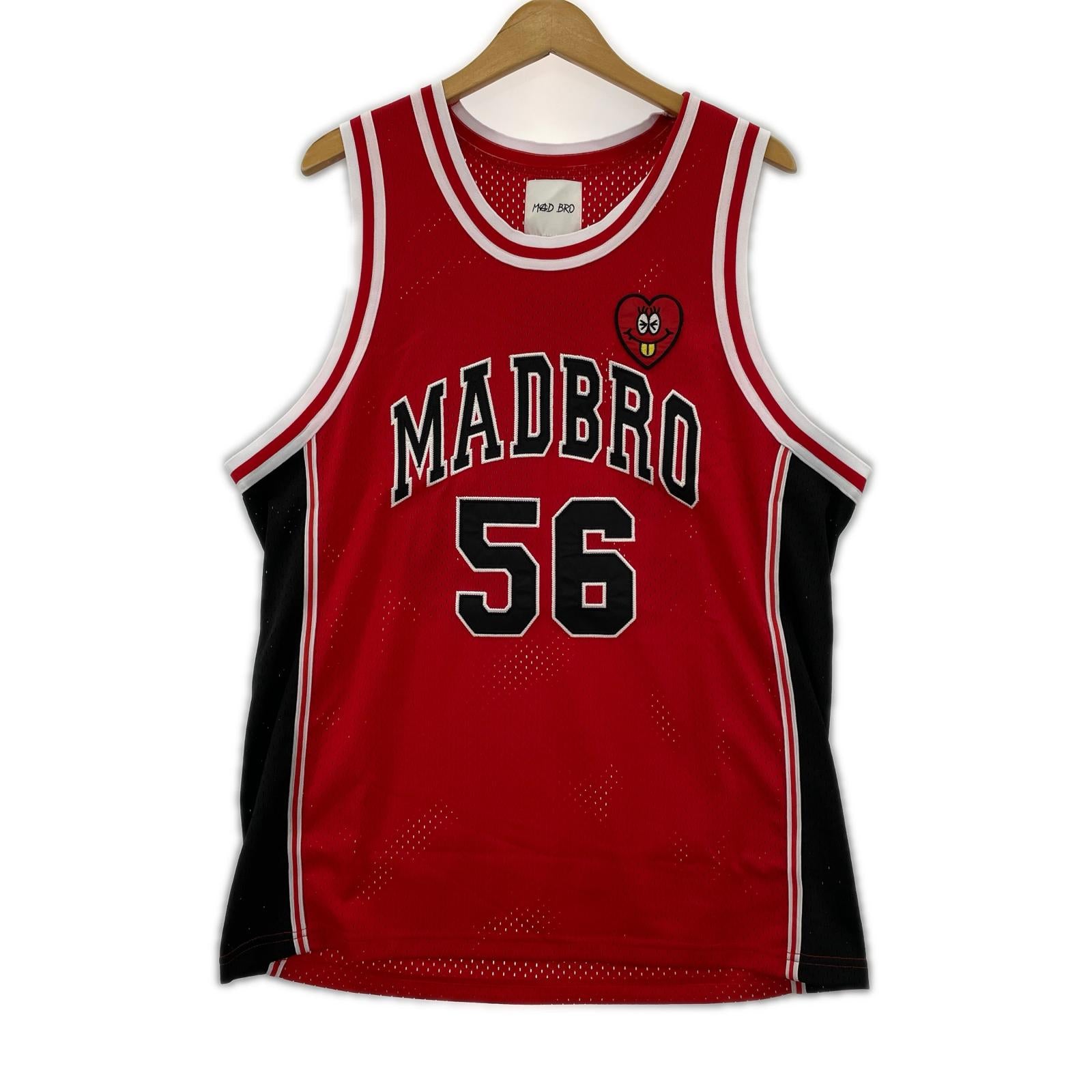タンクトップ MAD BRO メッシュタンクトップ M レッド M レッド